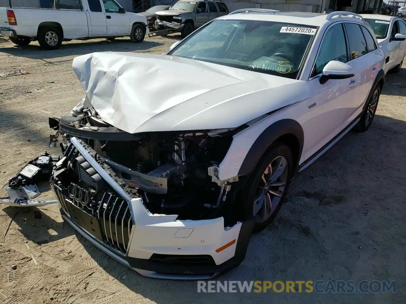 2 Photograph of a damaged car WA18NBF42KA009039 AUDI A4 2019