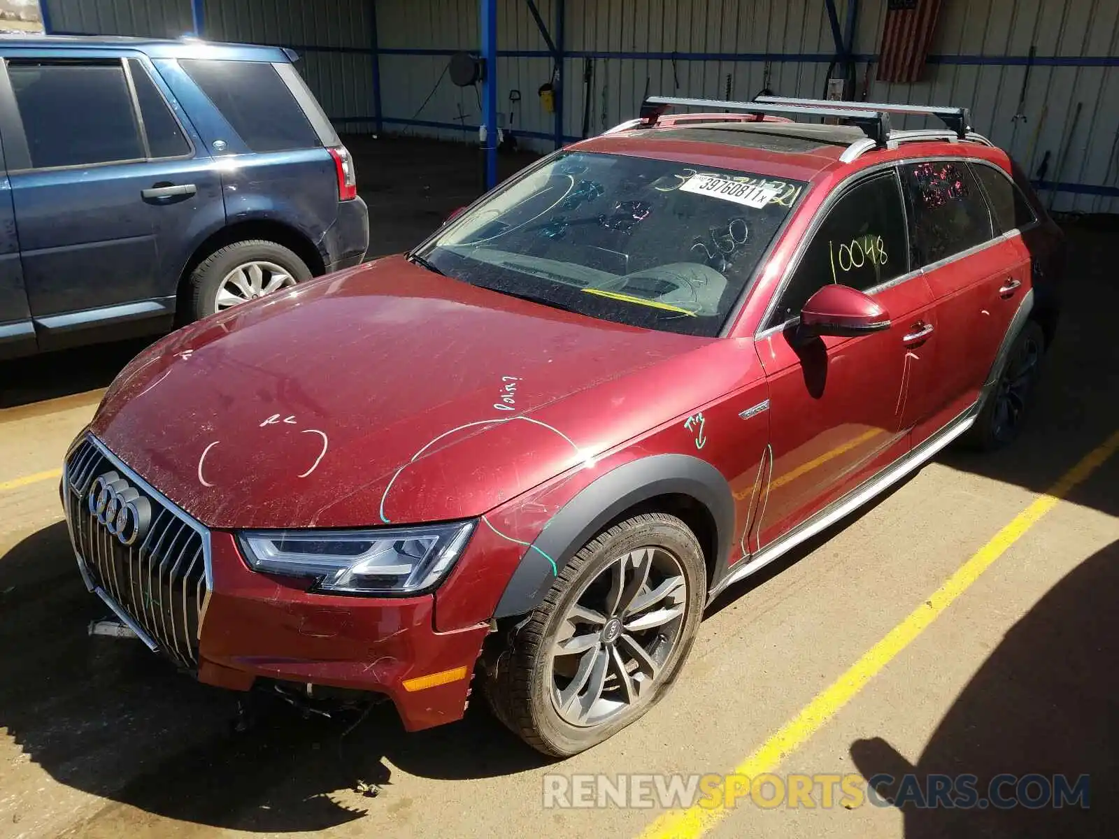 2 Photograph of a damaged car WA19NAF46KA110096 AUDI A4 2019