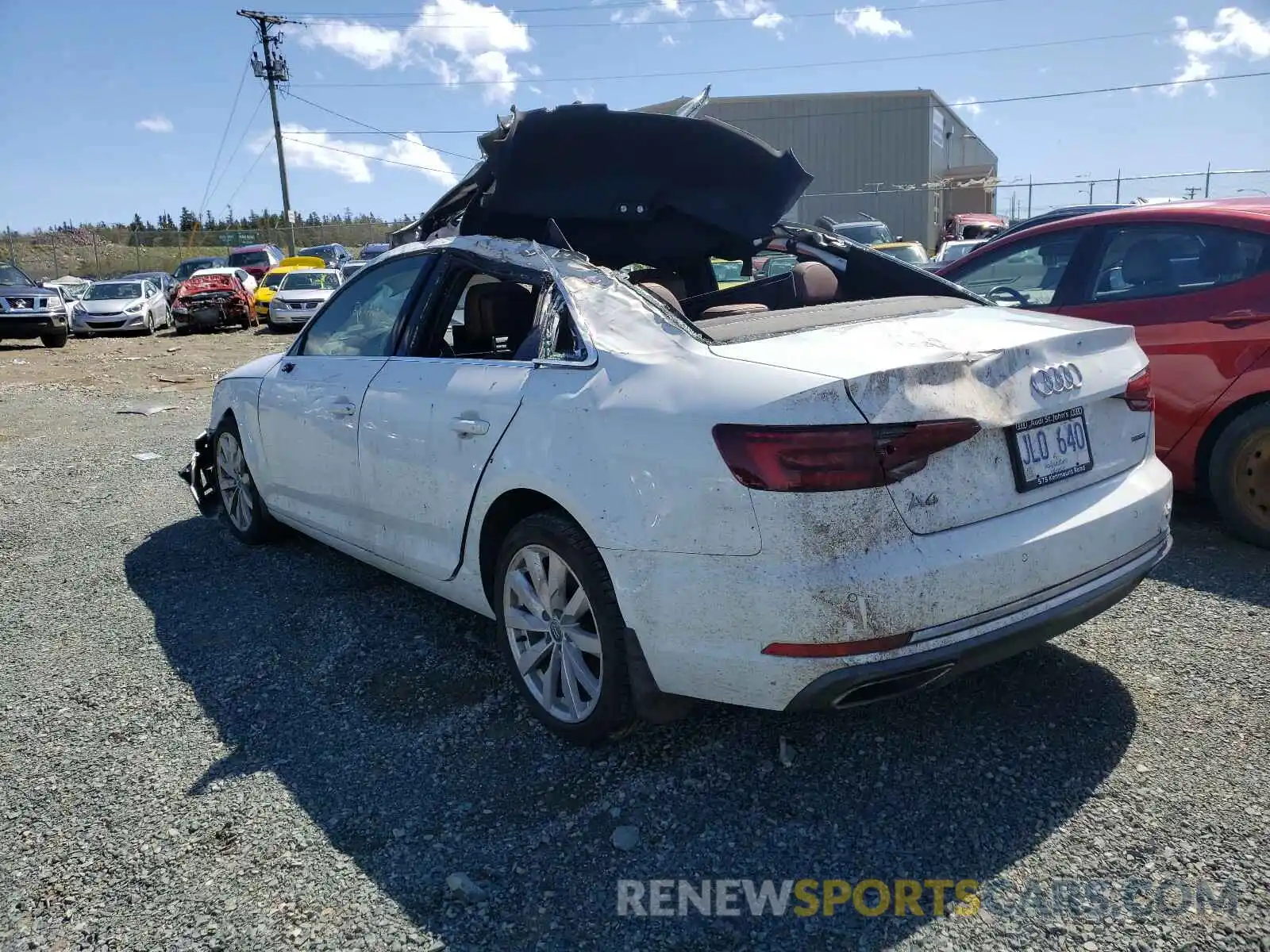 3 Photograph of a damaged car WAUANAF41KN017768 AUDI A4 2019