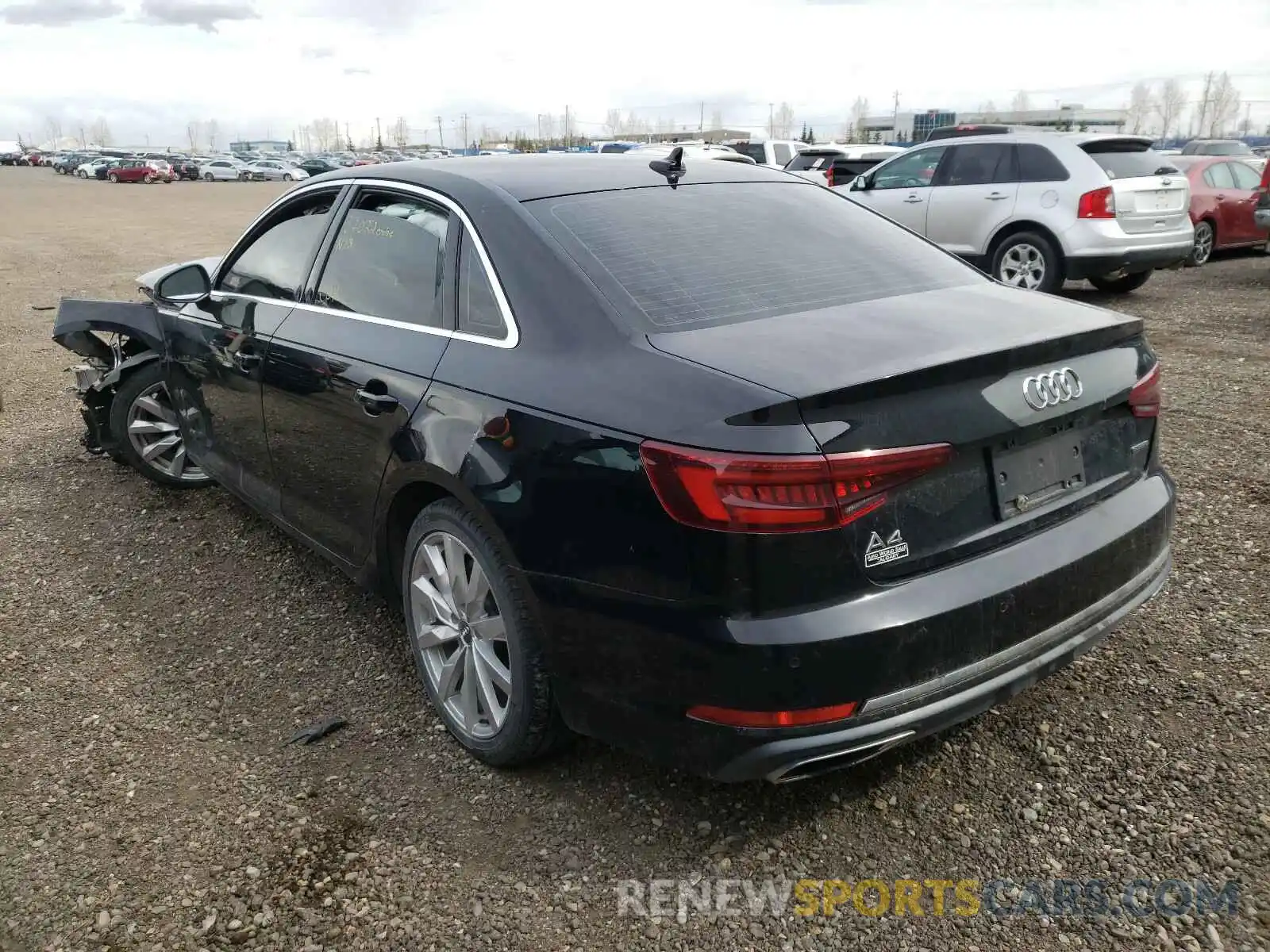 3 Фотография поврежденного автомобиля WAUANAF46KA054175 AUDI A4 2019