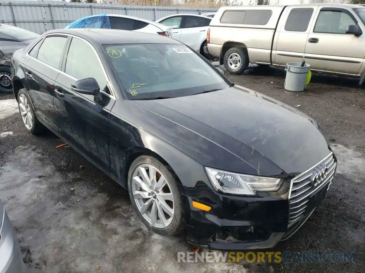 1 Фотография поврежденного автомобиля WAUANAF46KA054404 AUDI A4 2019