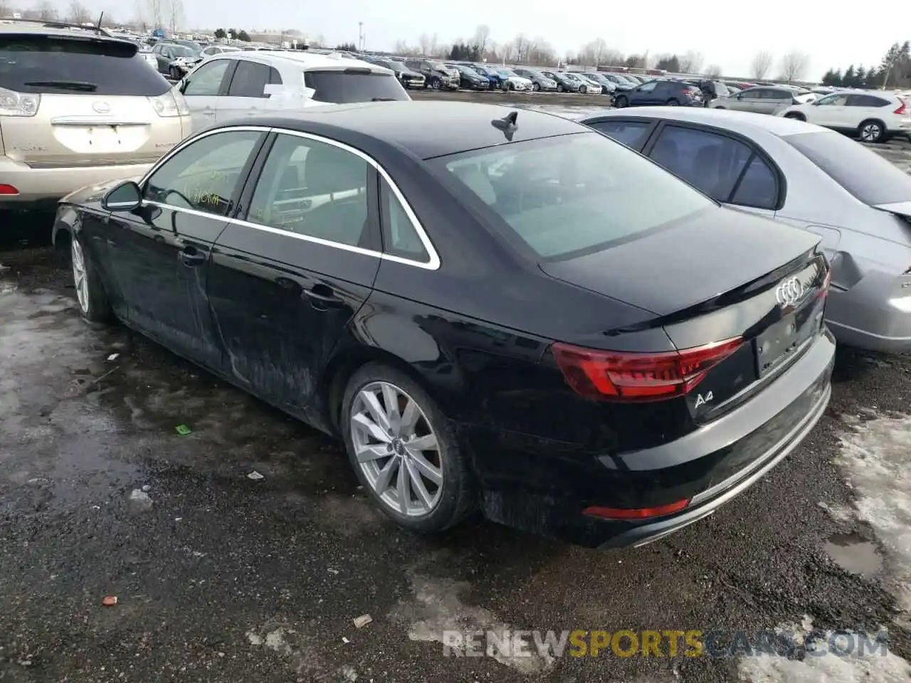 3 Photograph of a damaged car WAUANAF46KA054404 AUDI A4 2019