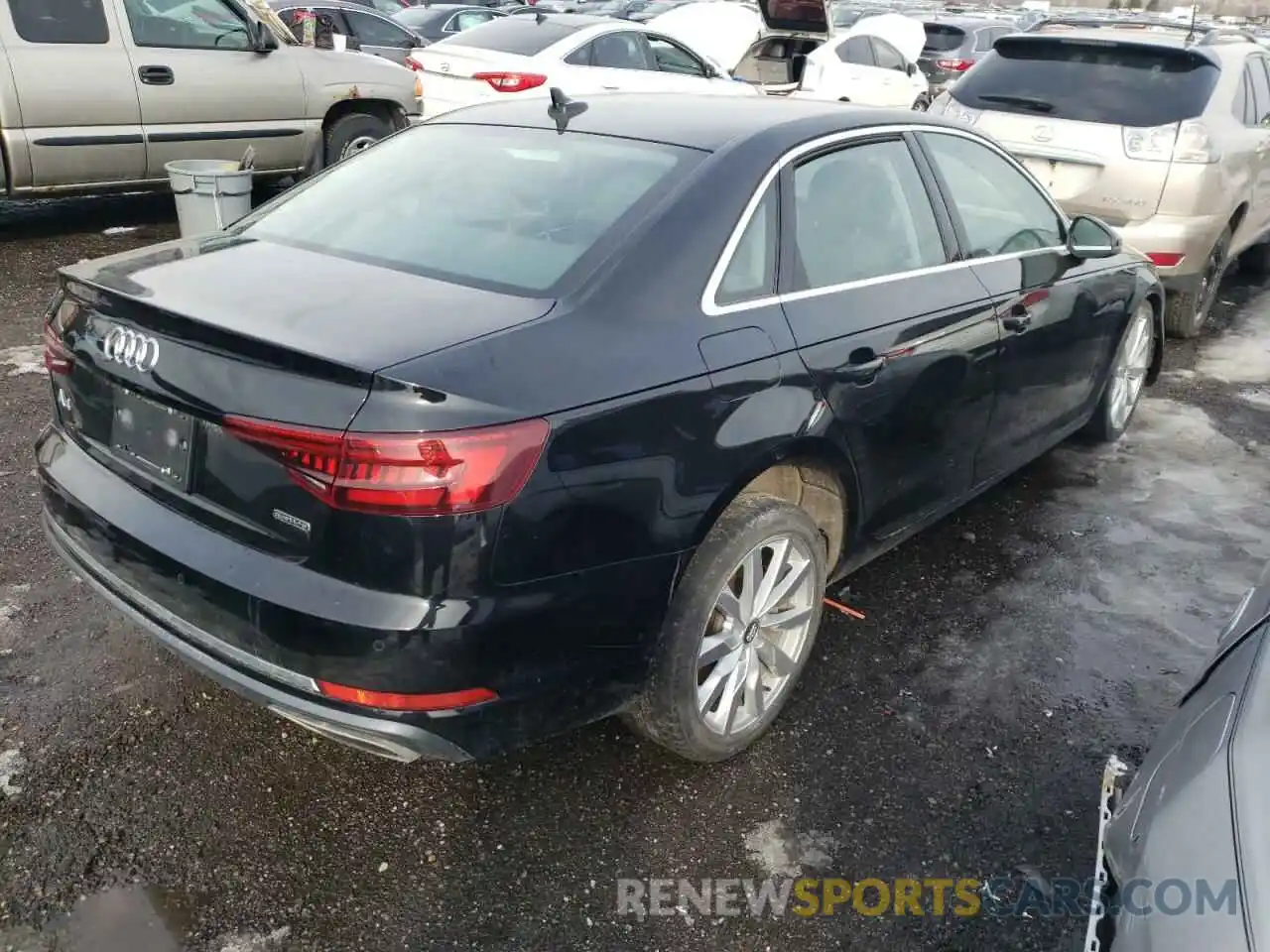 4 Фотография поврежденного автомобиля WAUANAF46KA054404 AUDI A4 2019