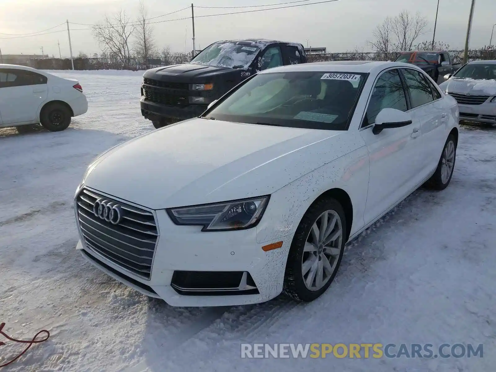 2 Photograph of a damaged car WAUANAF47KA010640 AUDI A4 2019