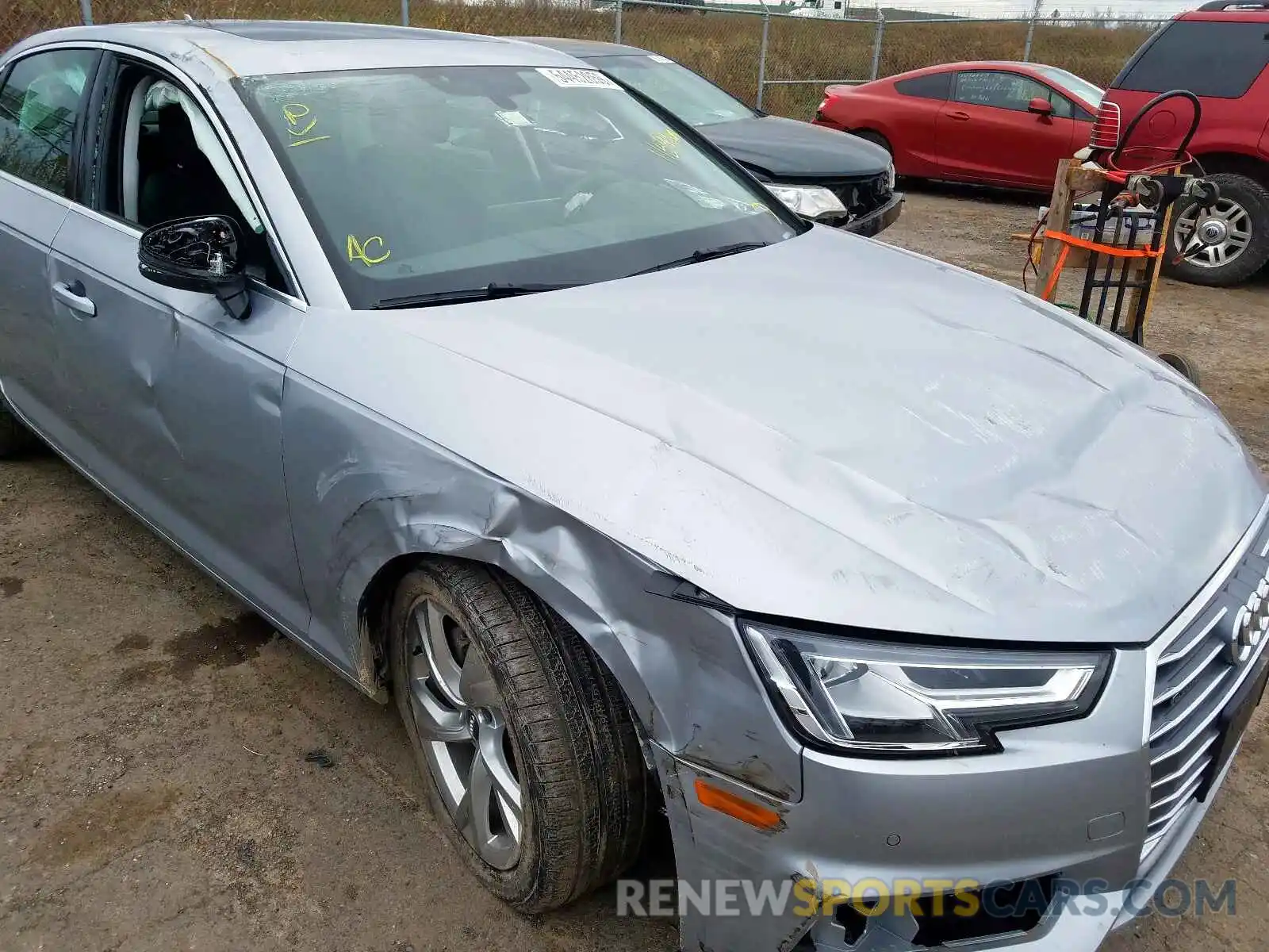 9 Photograph of a damaged car WAUBNAF44KN007384 AUDI A4 2019