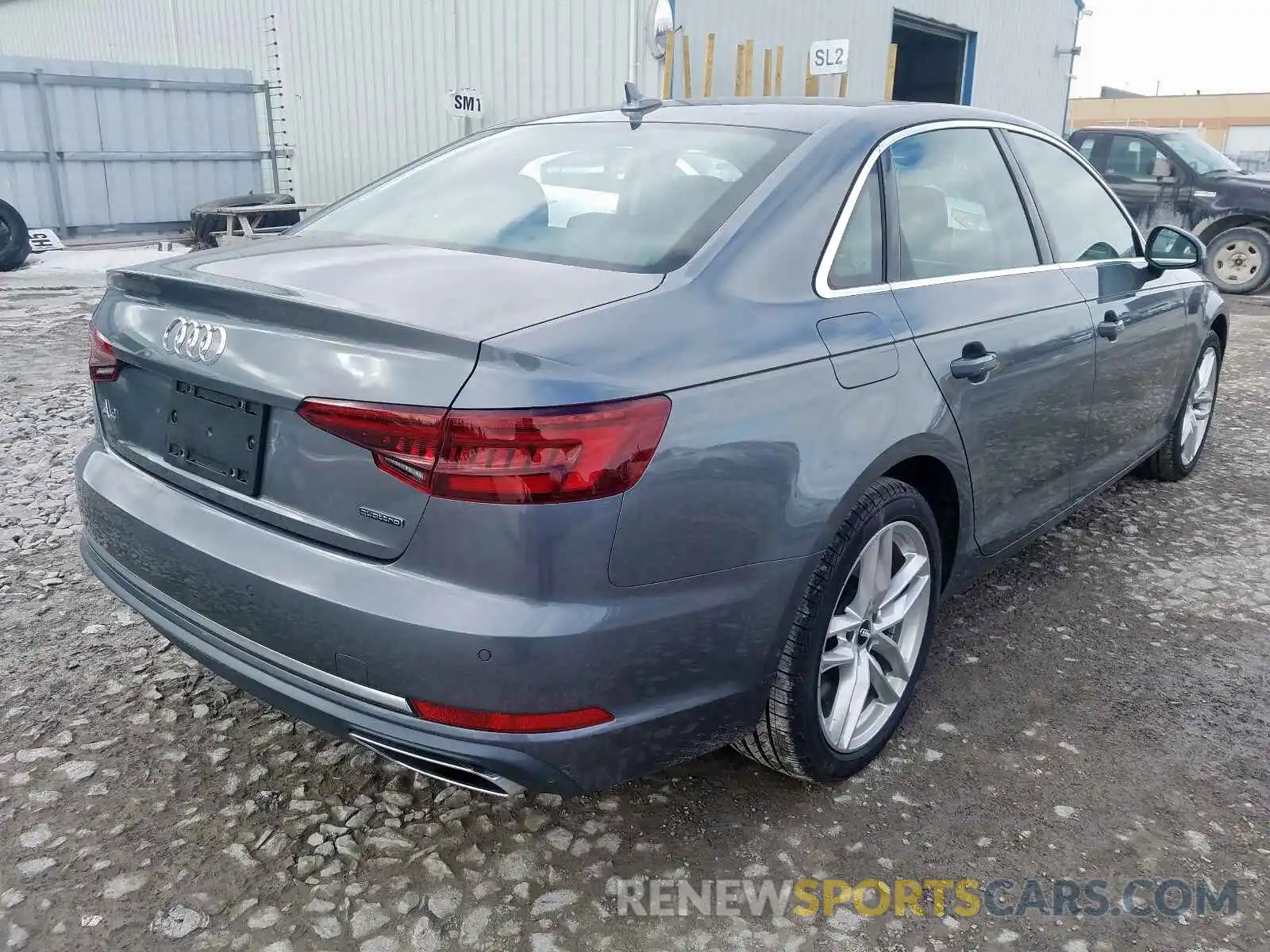 4 Фотография поврежденного автомобиля WAUCNAF44KN008443 AUDI A4 2019