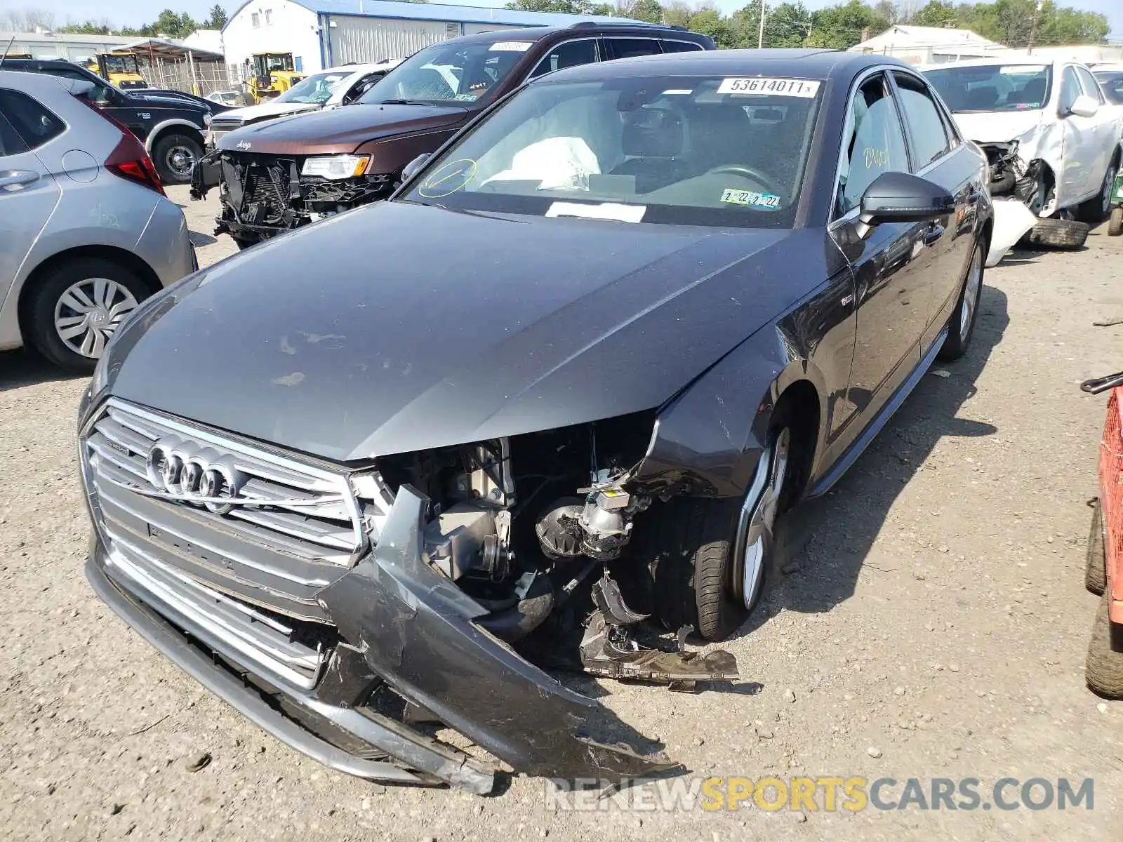 2 Фотография поврежденного автомобиля WAUDNAF40KA027194 AUDI A4 2019