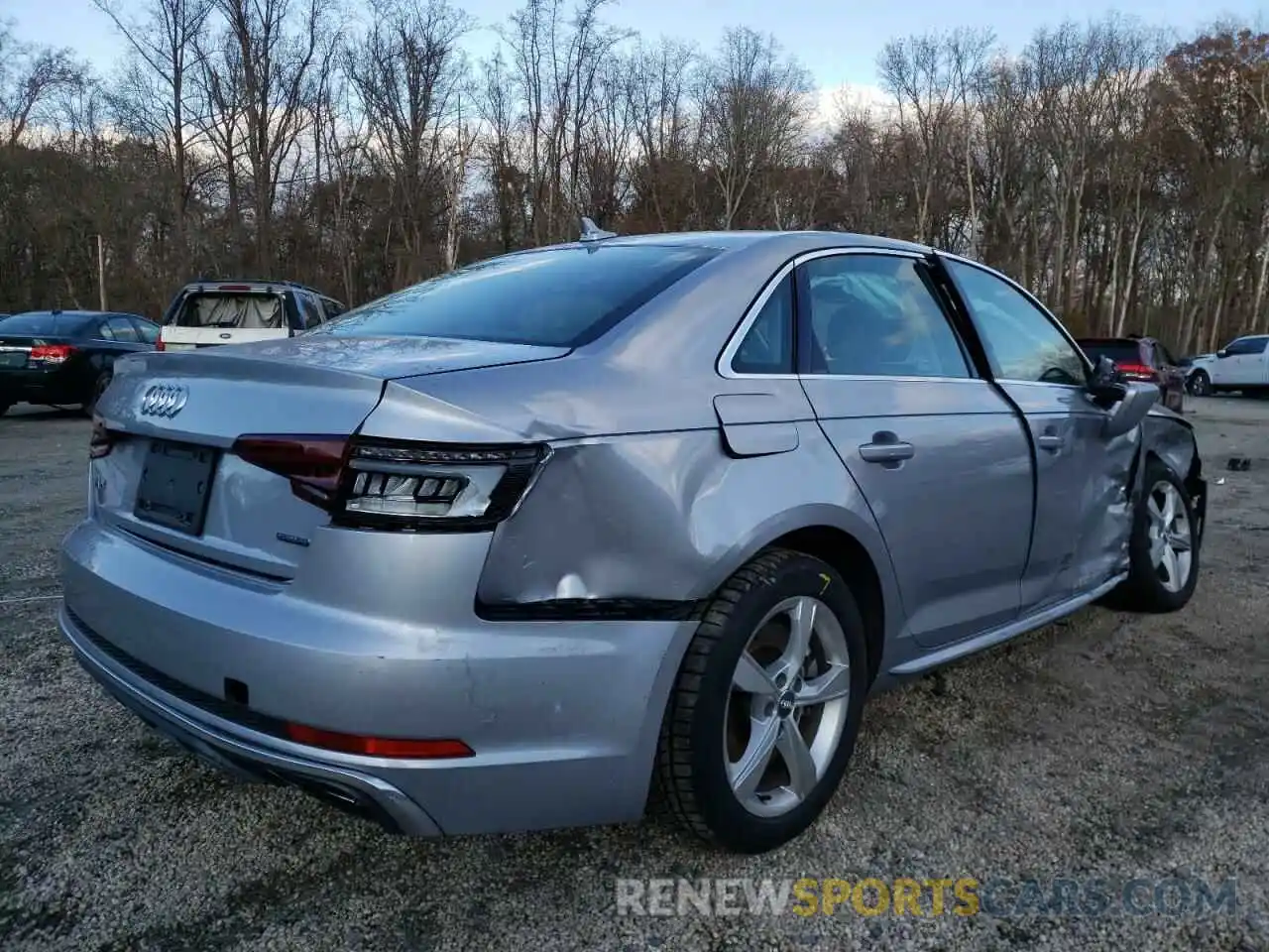 4 Photograph of a damaged car WAUDNAF40KA031844 AUDI A4 2019