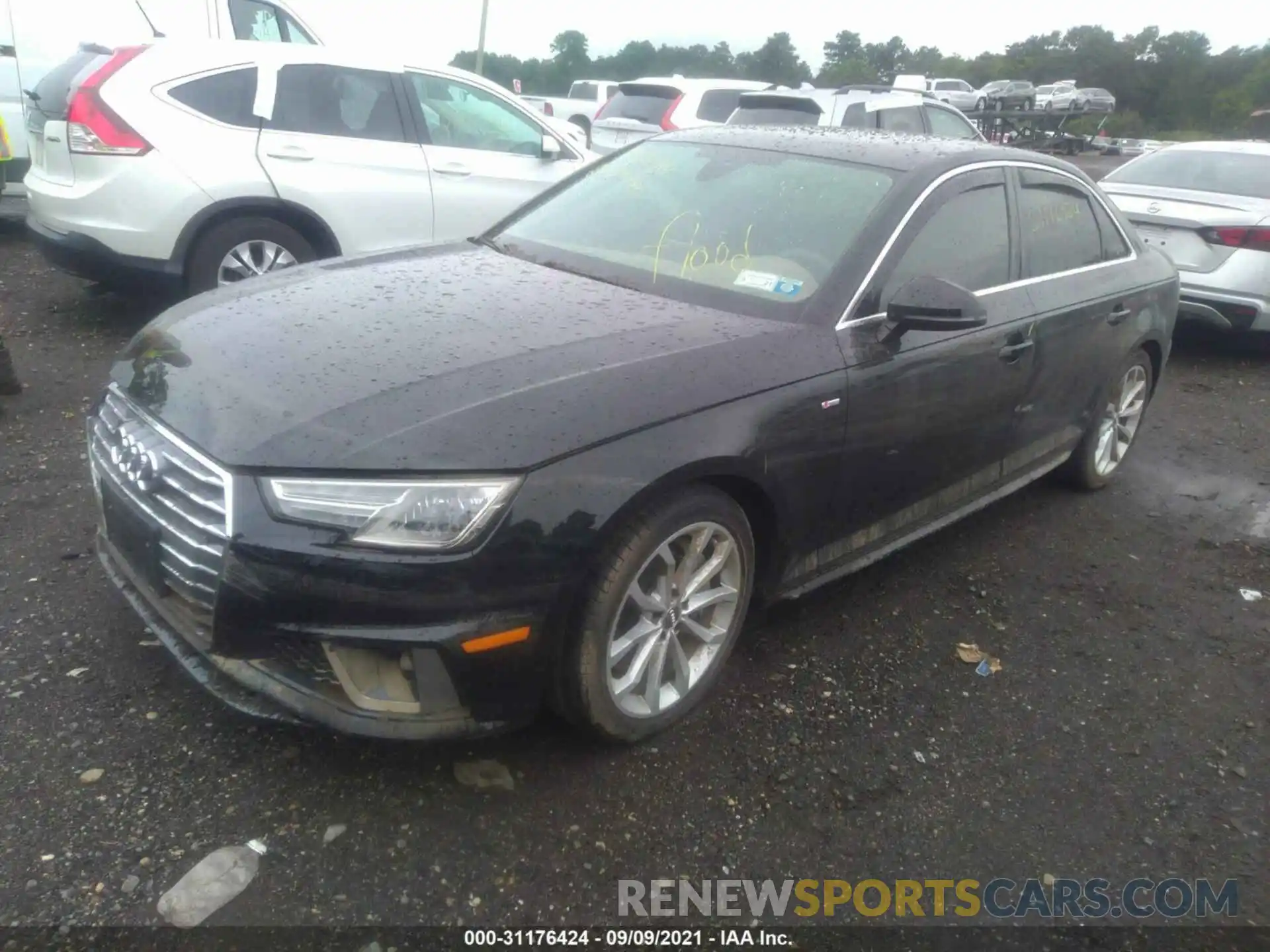 2 Photograph of a damaged car WAUDNAF40KA033366 AUDI A4 2019