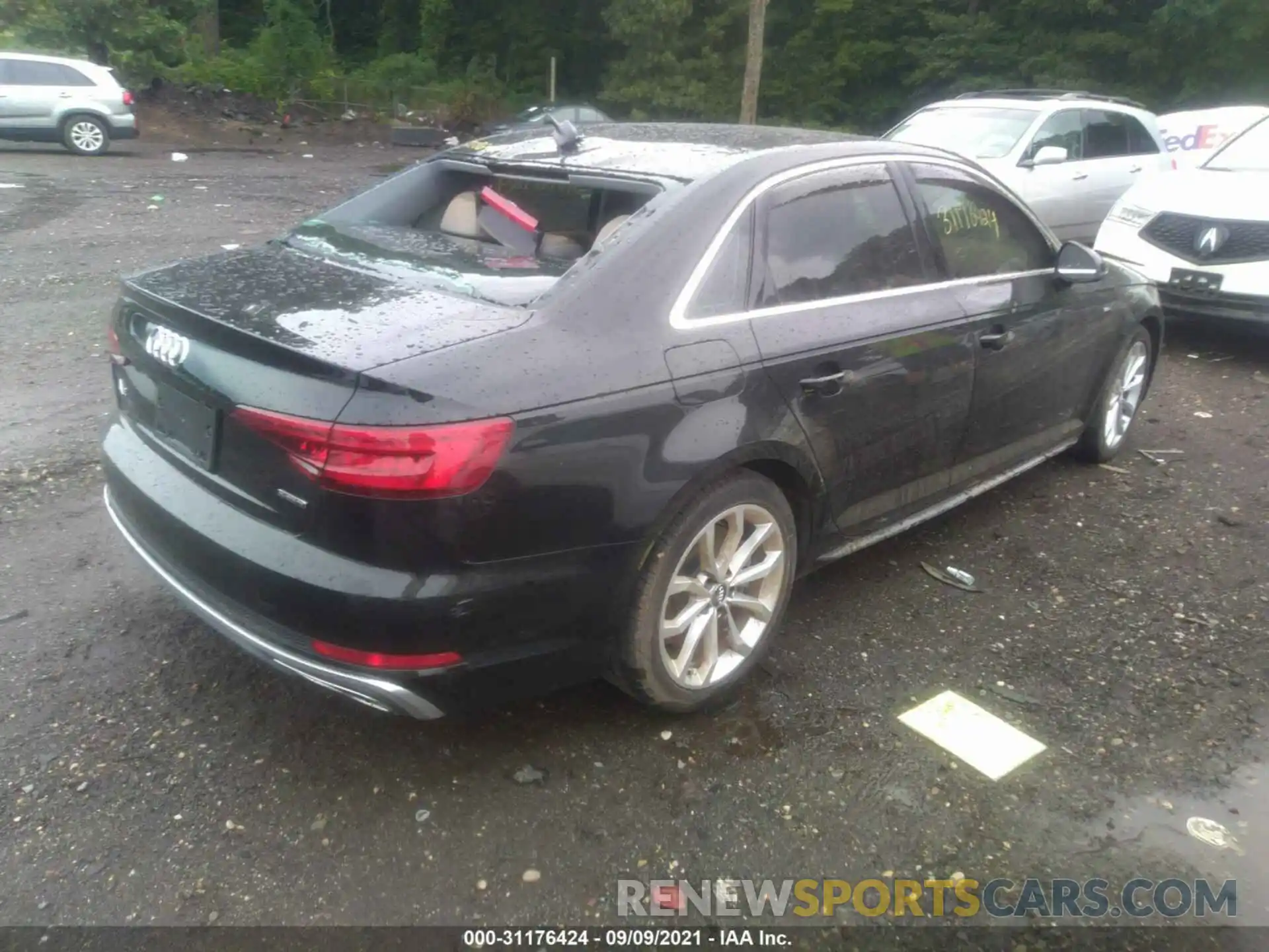 4 Photograph of a damaged car WAUDNAF40KA033366 AUDI A4 2019