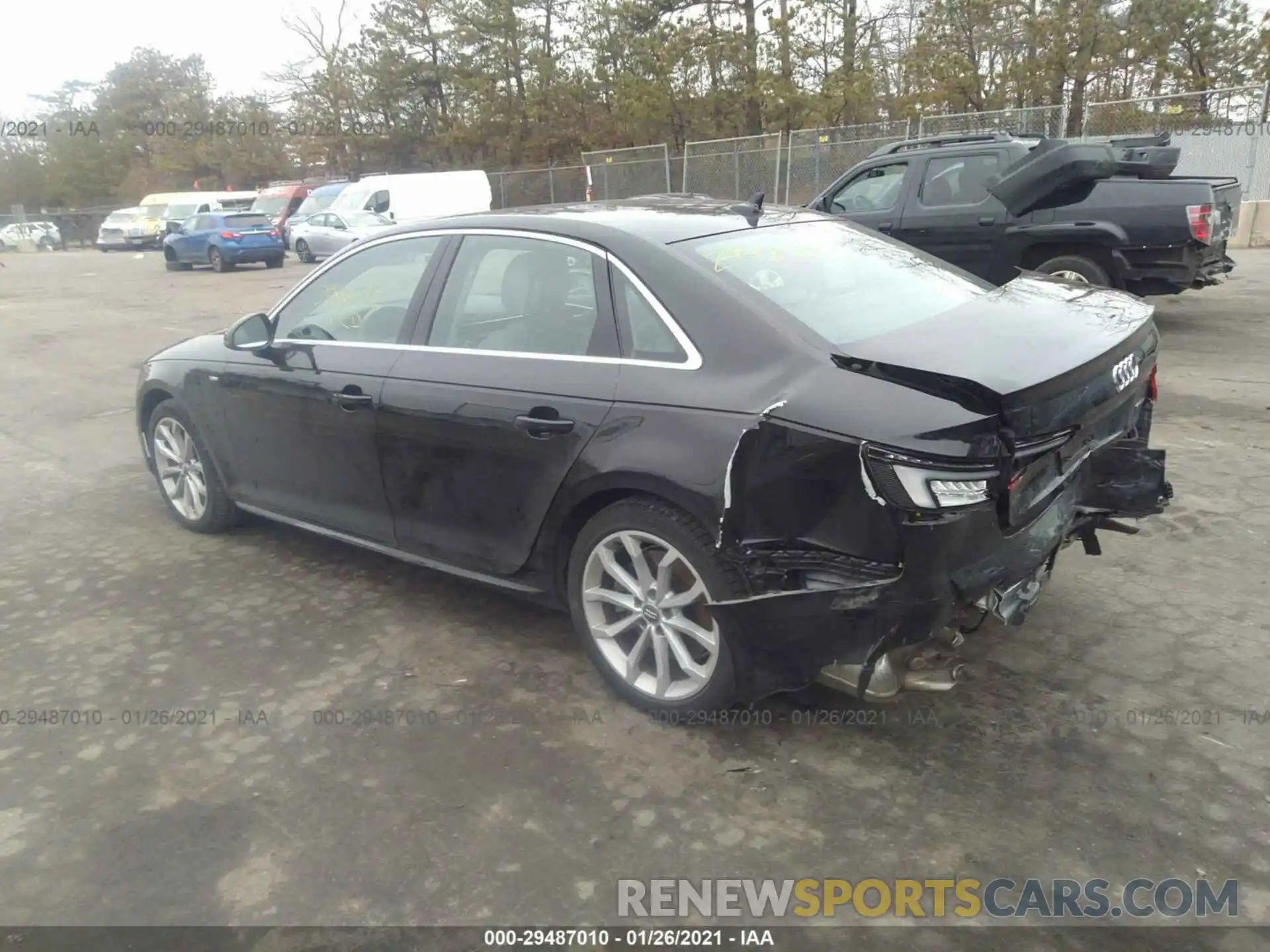 3 Photograph of a damaged car WAUDNAF40KA033447 AUDI A4 2019