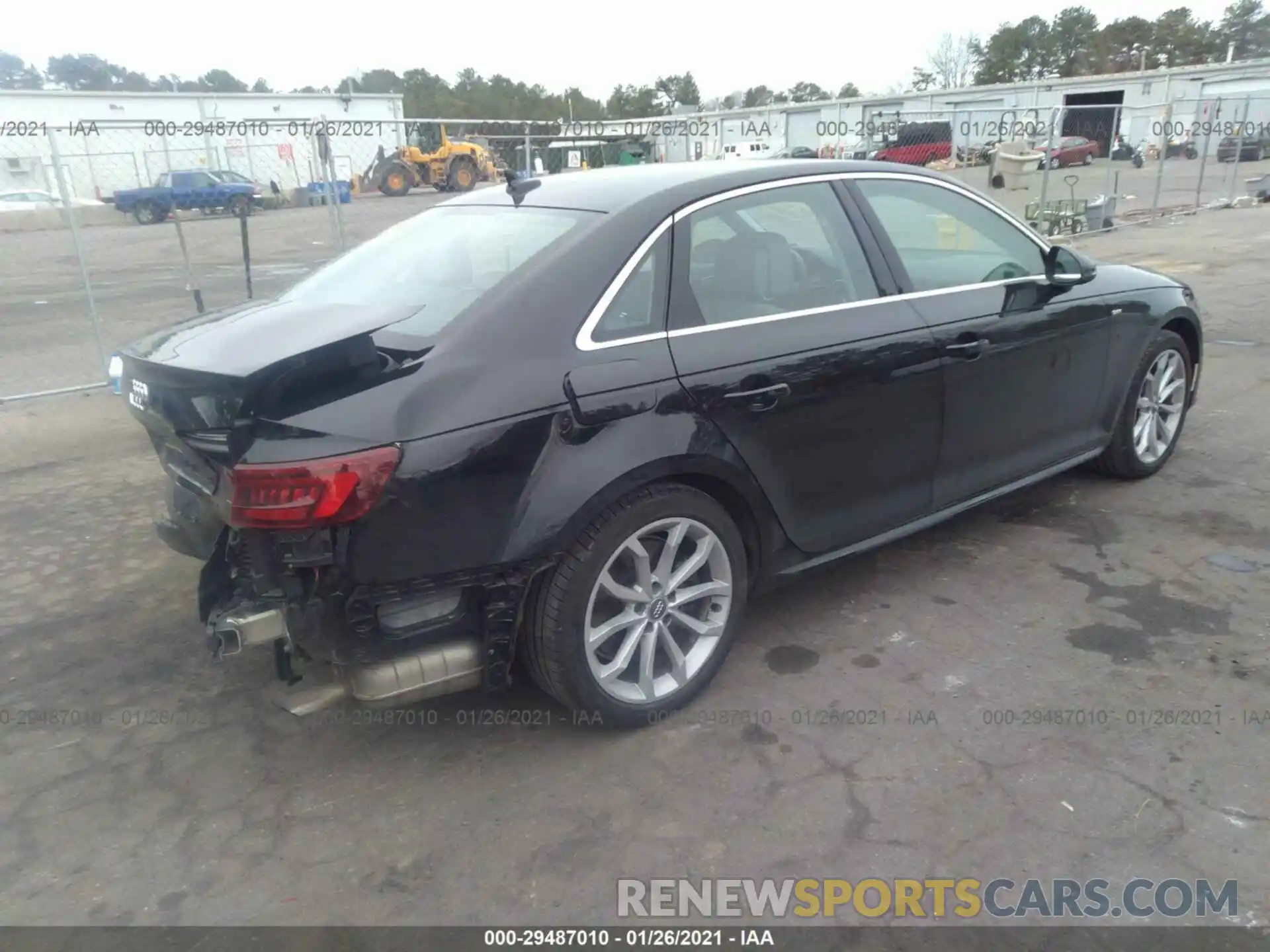 4 Фотография поврежденного автомобиля WAUDNAF40KA033447 AUDI A4 2019