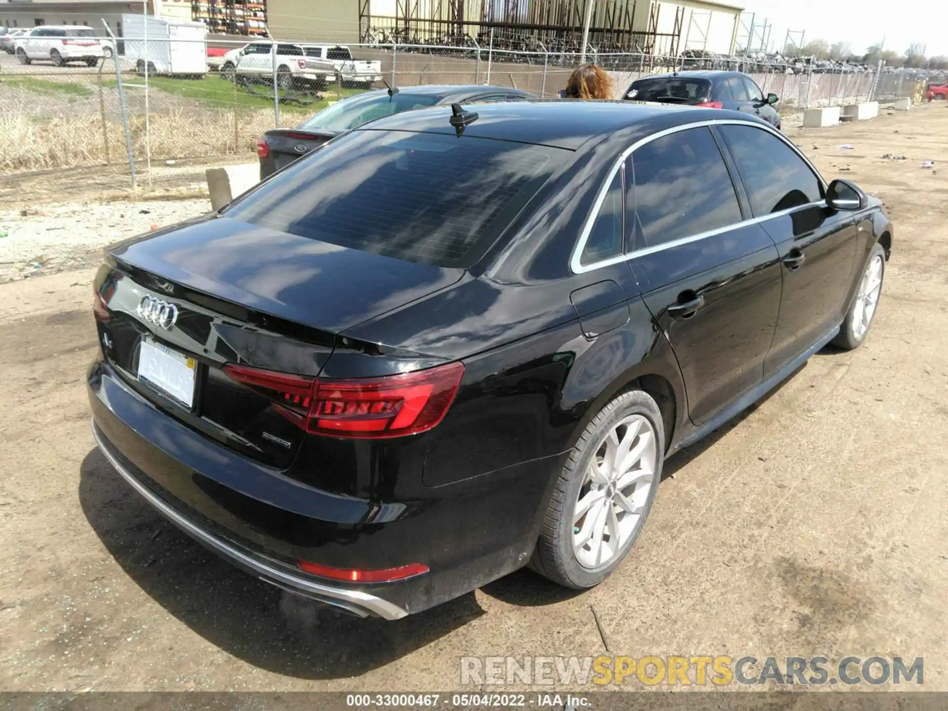 4 Фотография поврежденного автомобиля WAUDNAF40KN007732 AUDI A4 2019