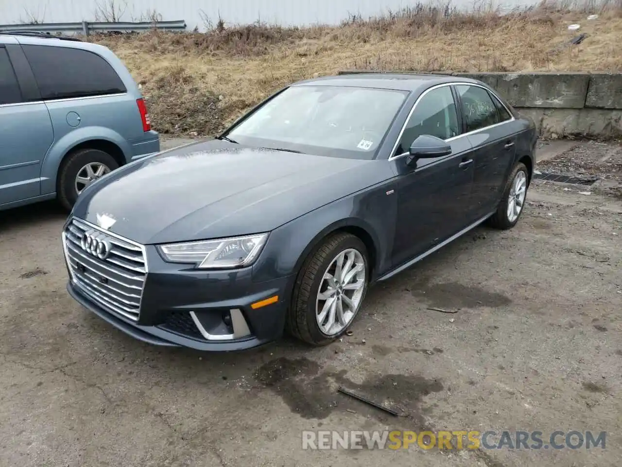 2 Photograph of a damaged car WAUDNAF40KN014521 AUDI A4 2019