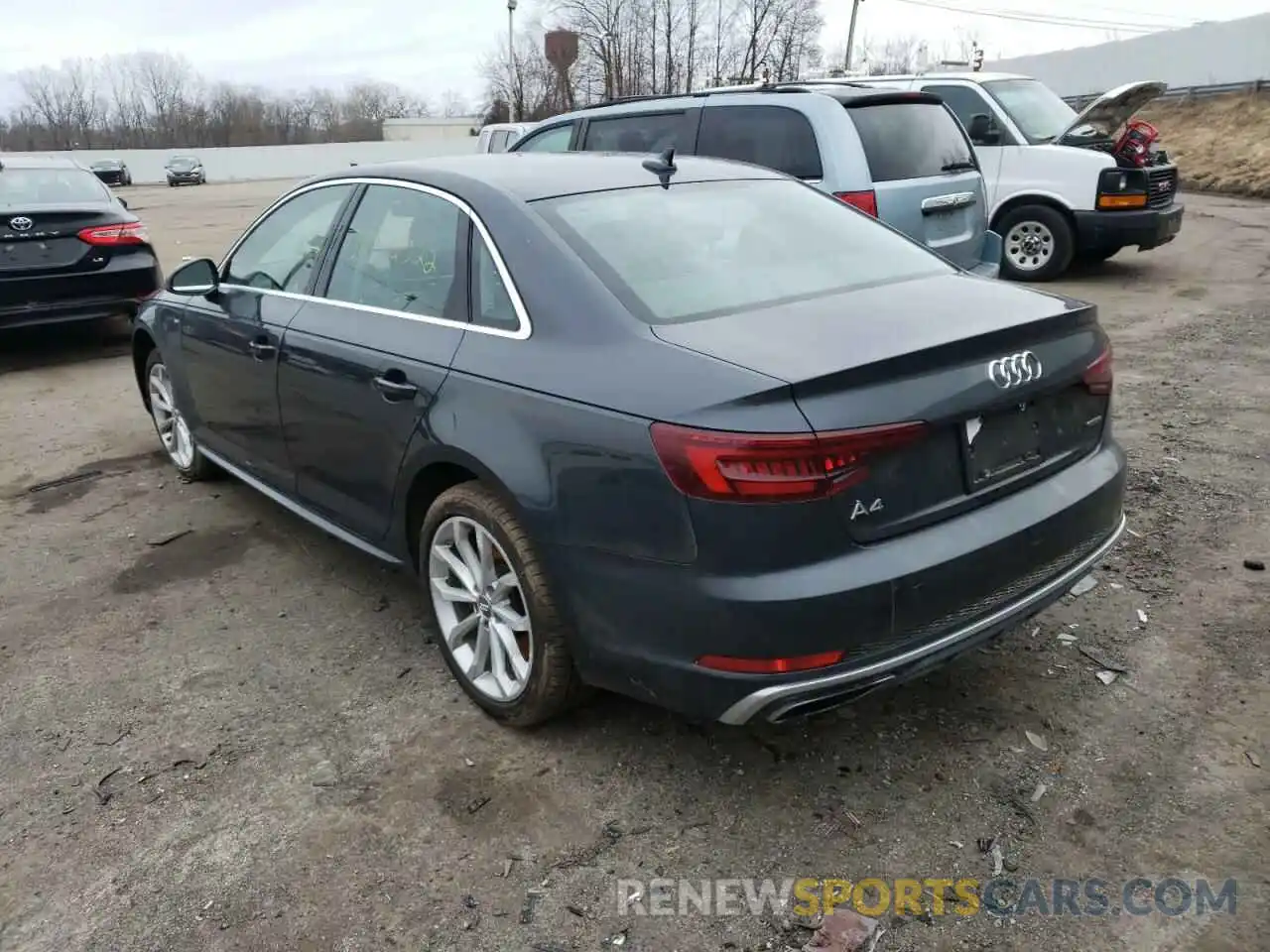 3 Фотография поврежденного автомобиля WAUDNAF40KN014521 AUDI A4 2019