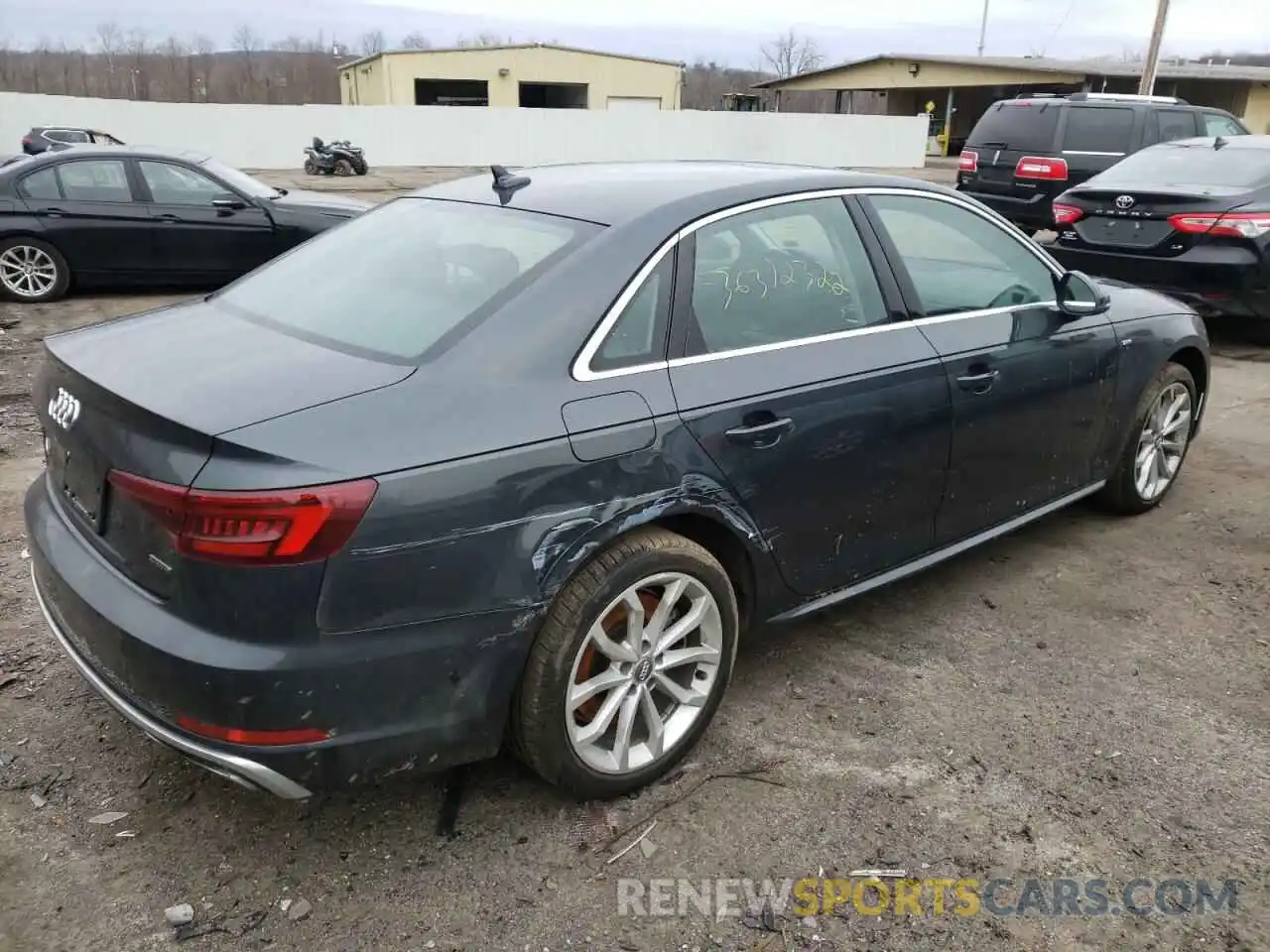 4 Фотография поврежденного автомобиля WAUDNAF40KN014521 AUDI A4 2019