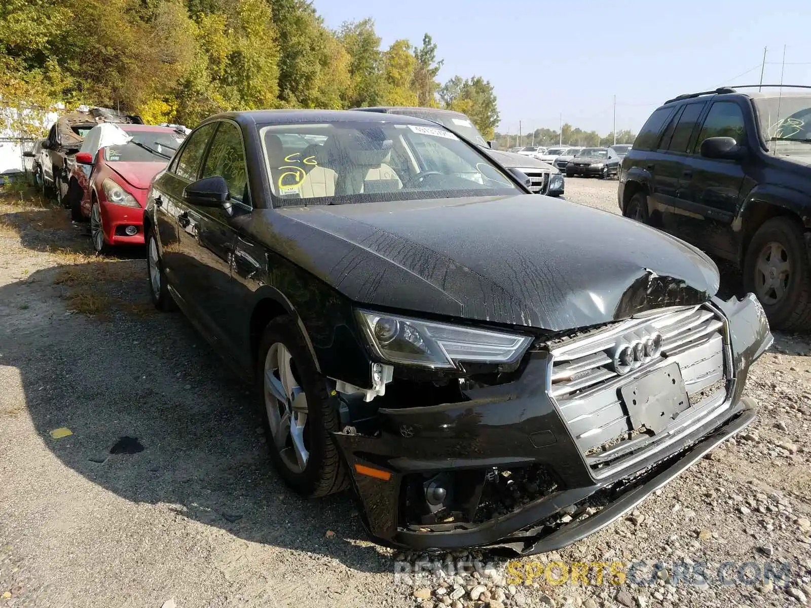 1 Photograph of a damaged car WAUDNAF41KA112660 AUDI A4 2019