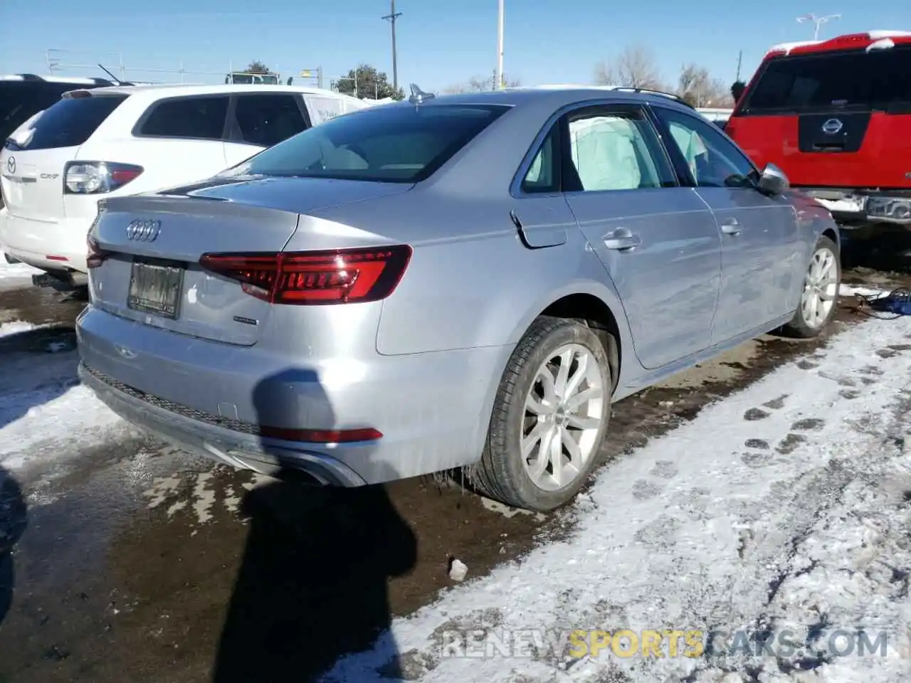 4 Photograph of a damaged car WAUDNAF41KA115557 AUDI A4 2019