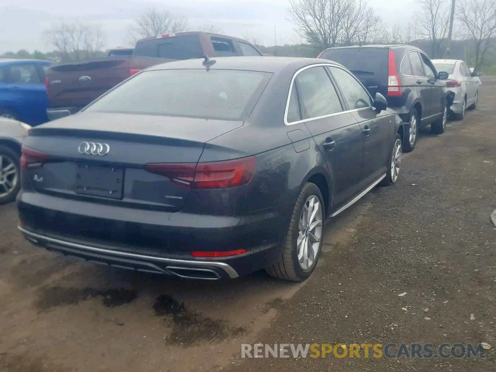 4 Фотография поврежденного автомобиля WAUDNAF41KN007545 AUDI A4 2019