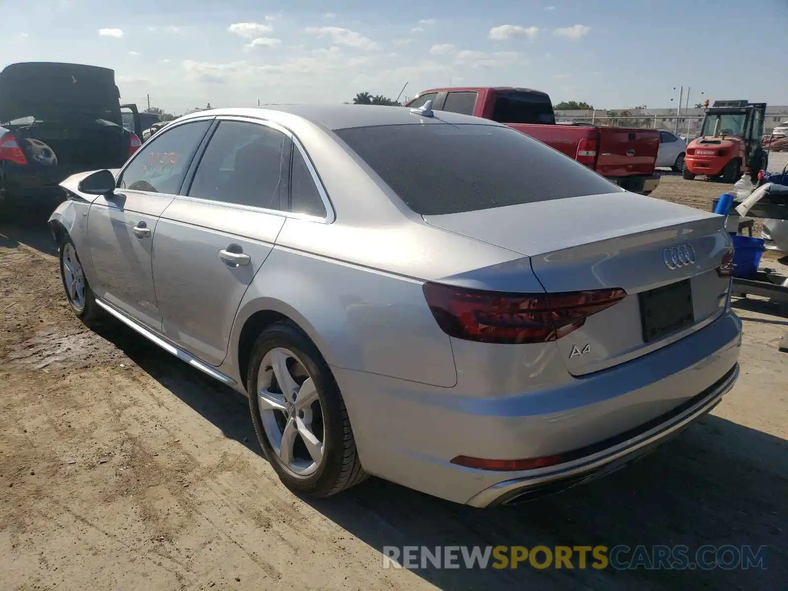 3 Photograph of a damaged car WAUDNAF42KA011384 AUDI A4 2019