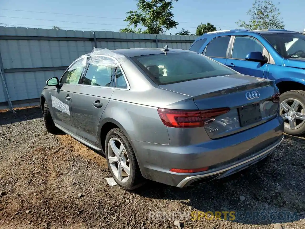 3 Photograph of a damaged car WAUDNAF42KA014222 AUDI A4 2019