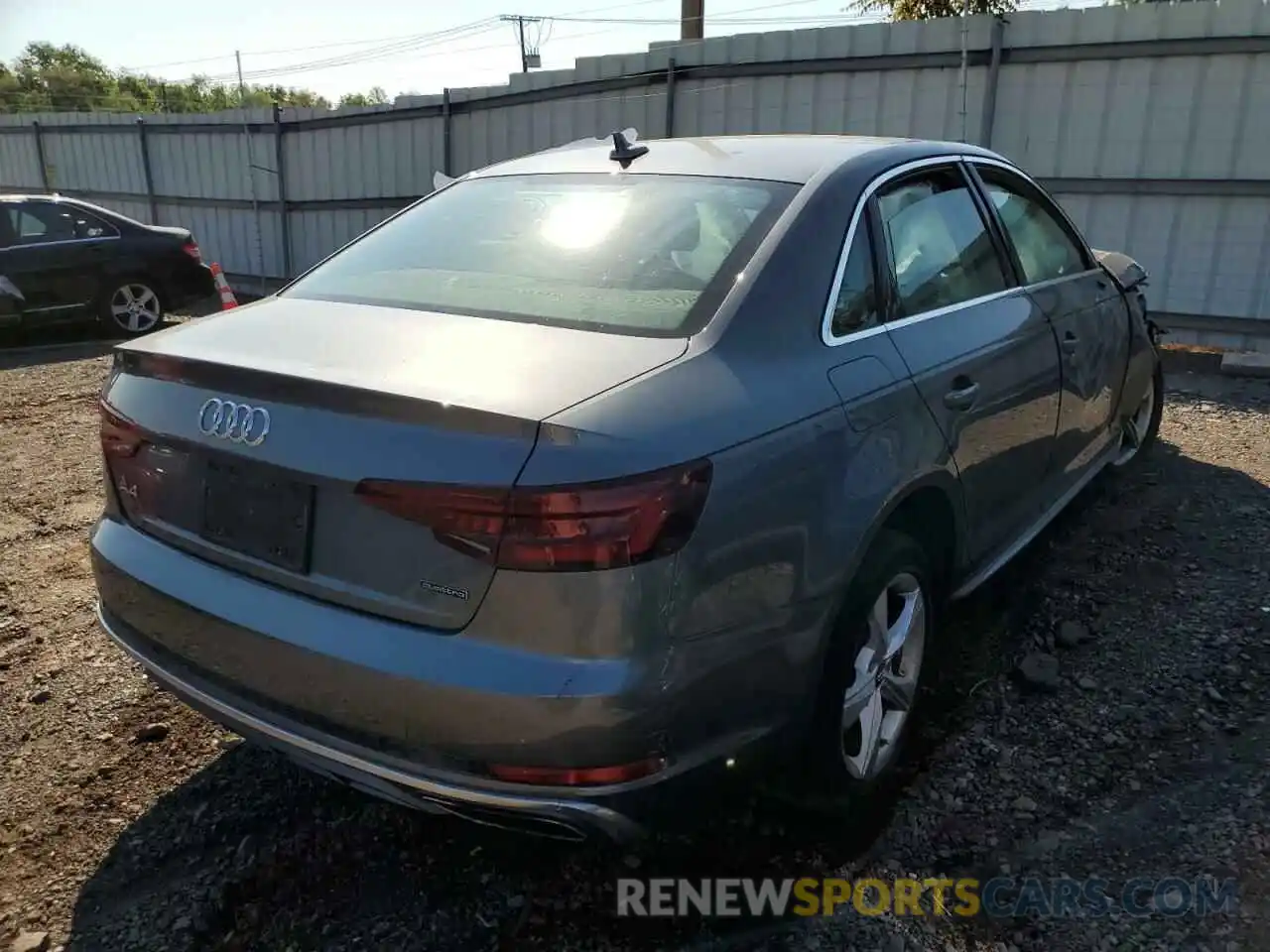 4 Photograph of a damaged car WAUDNAF42KA014222 AUDI A4 2019