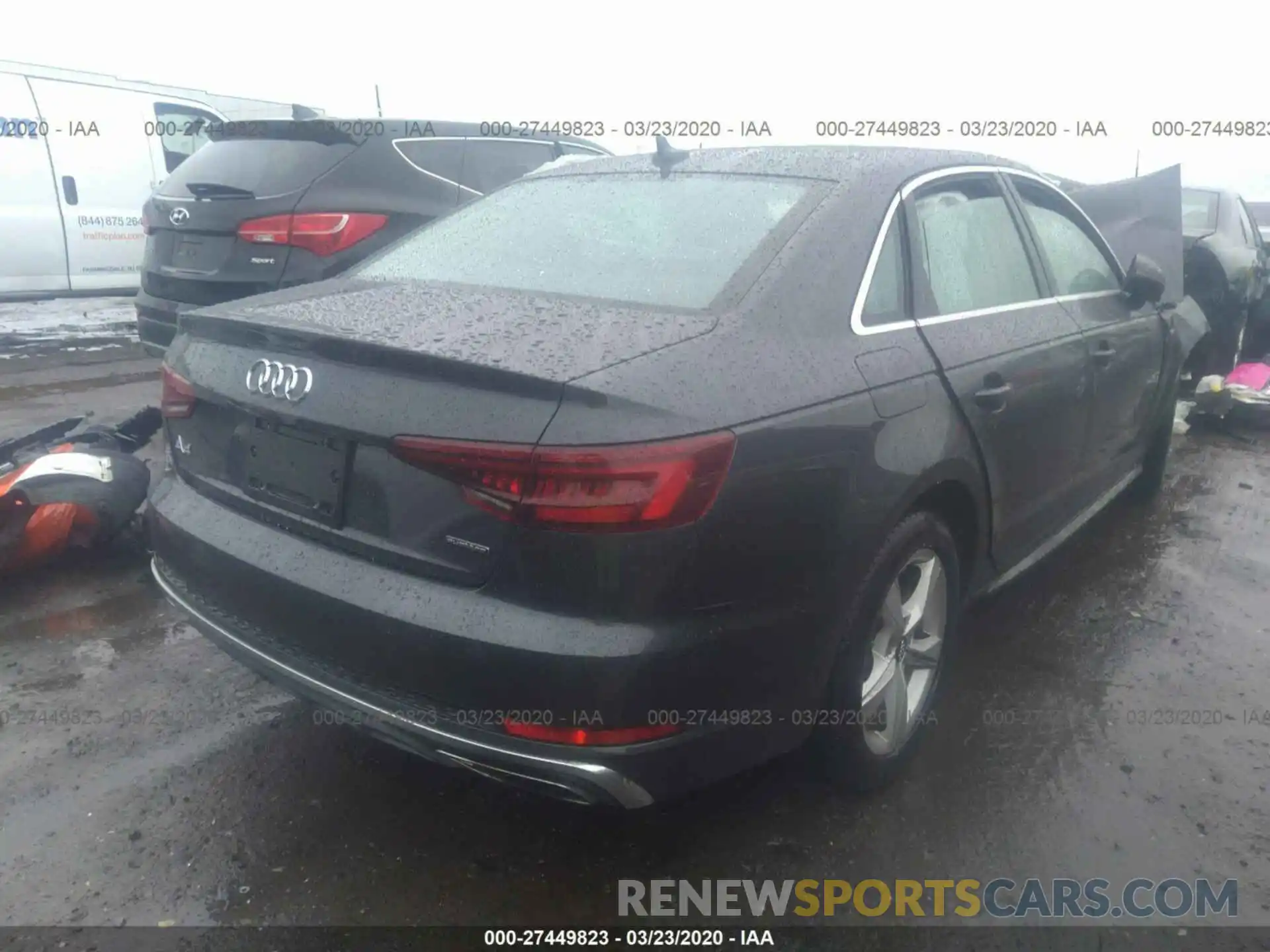 4 Фотография поврежденного автомобиля WAUDNAF42KA022272 AUDI A4 2019