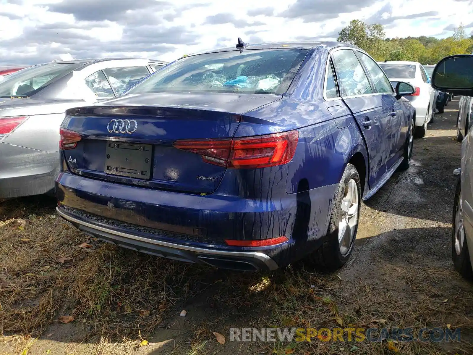 4 Photograph of a damaged car WAUDNAF42KA022336 AUDI A4 2019