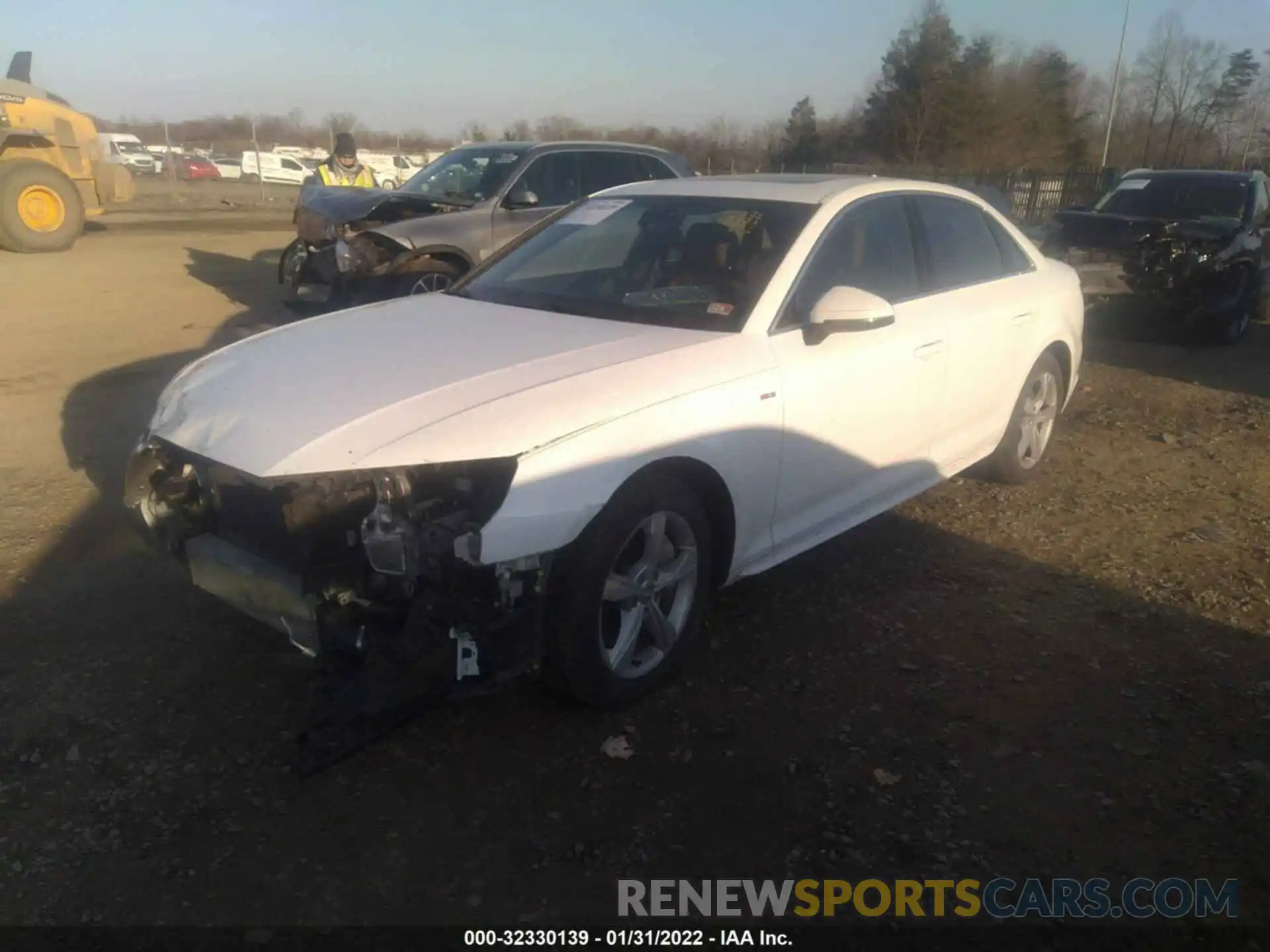 2 Photograph of a damaged car WAUDNAF42KA030761 AUDI A4 2019