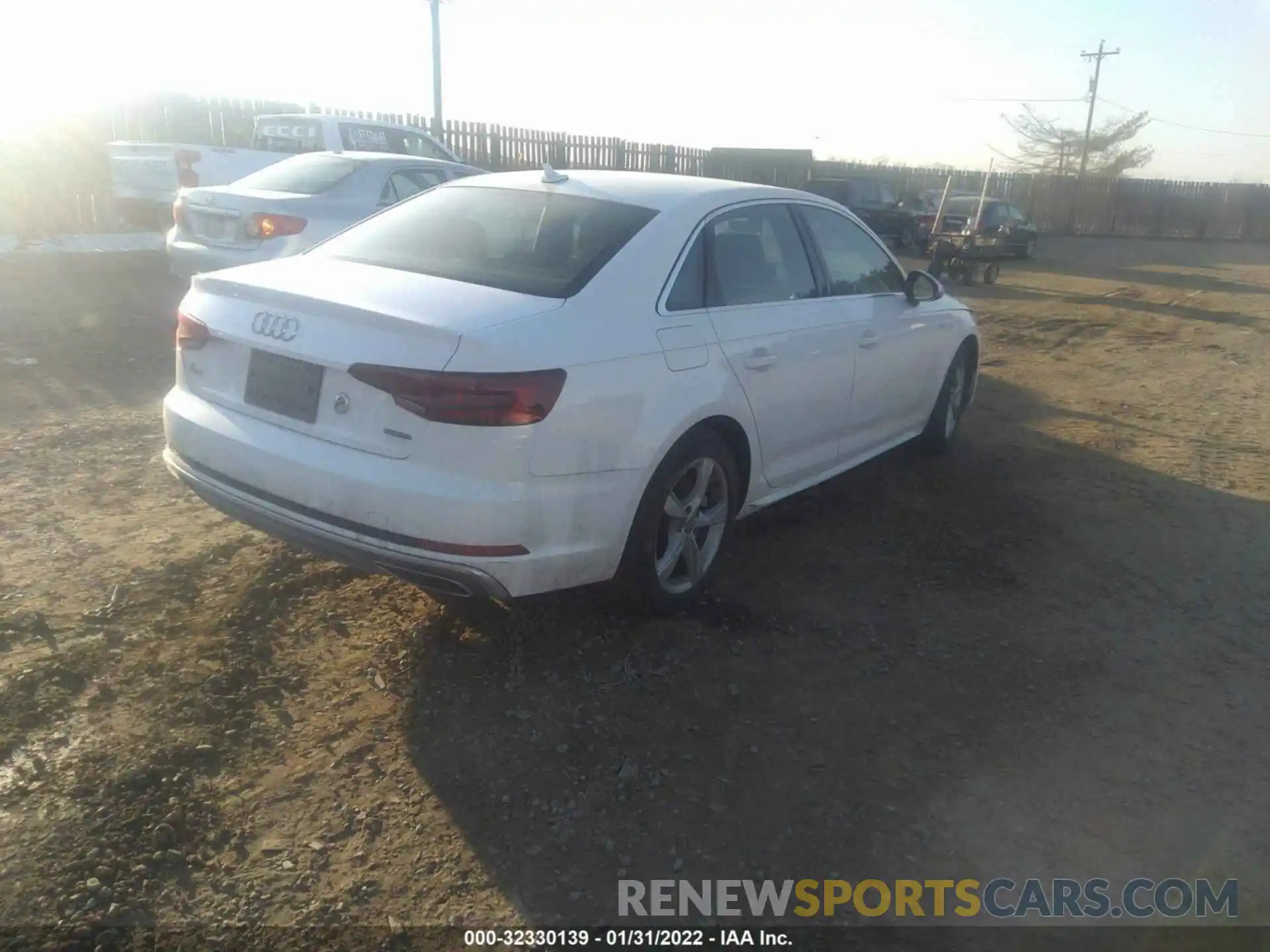 4 Photograph of a damaged car WAUDNAF42KA030761 AUDI A4 2019