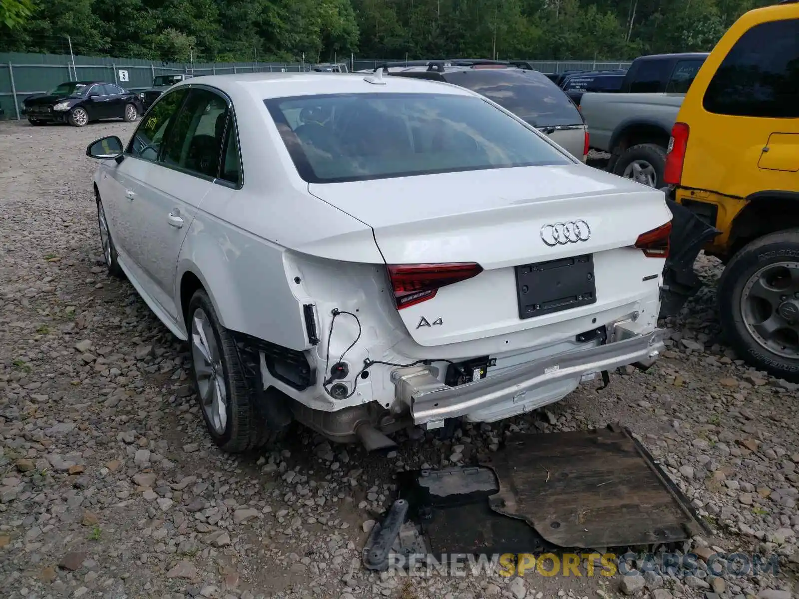 3 Photograph of a damaged car WAUDNAF42KA115969 AUDI A4 2019