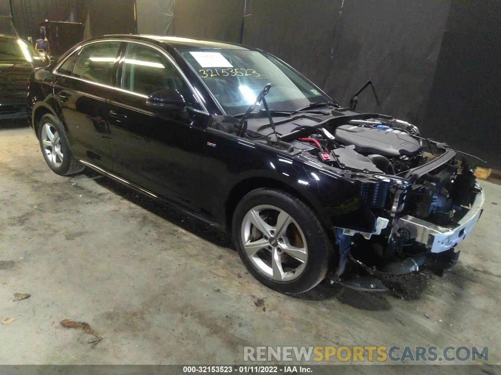 1 Photograph of a damaged car WAUDNAF42KN005707 AUDI A4 2019