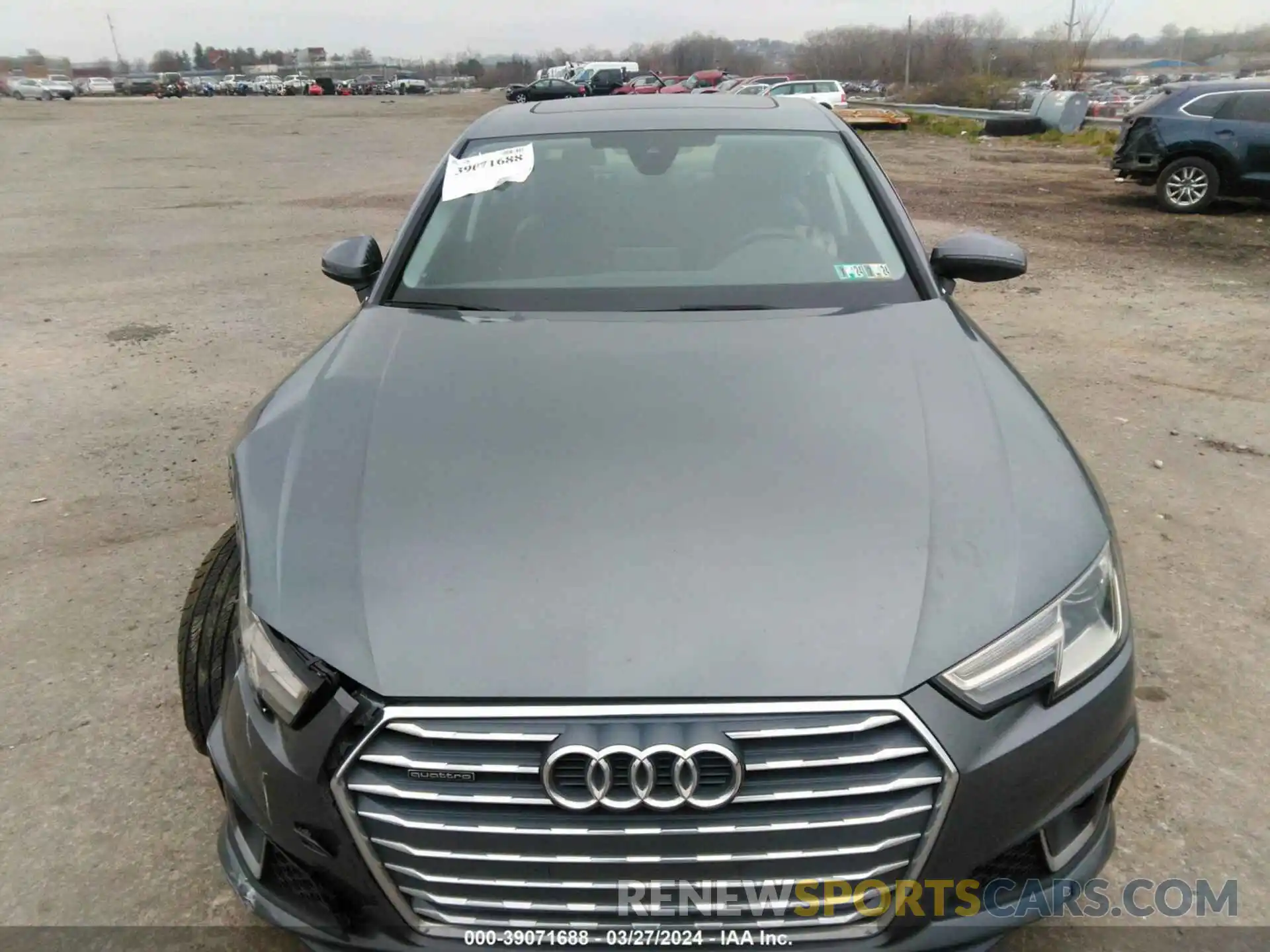 10 Фотография поврежденного автомобиля WAUDNAF42KN020045 AUDI A4 2019