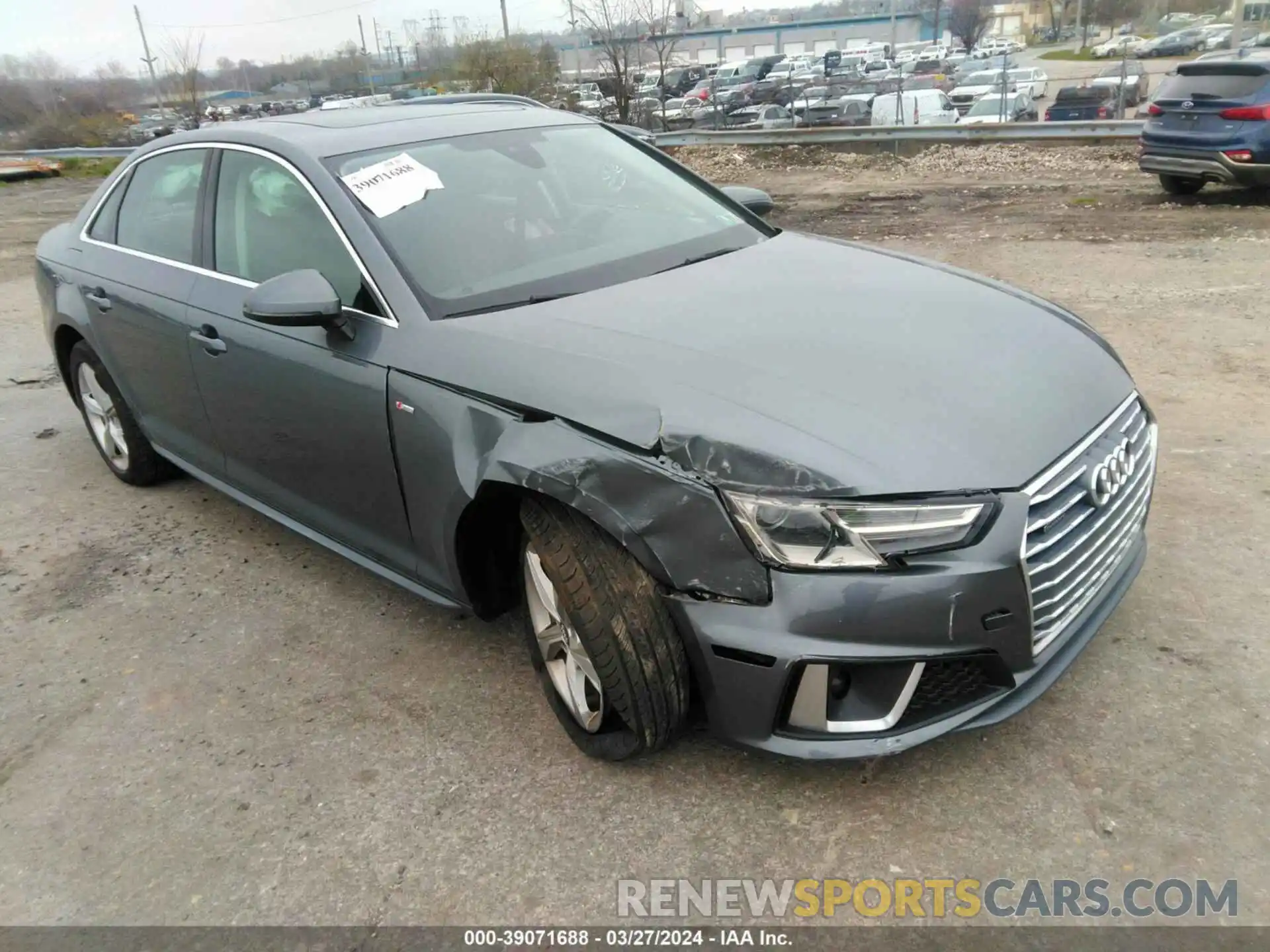 12 Photograph of a damaged car WAUDNAF42KN020045 AUDI A4 2019