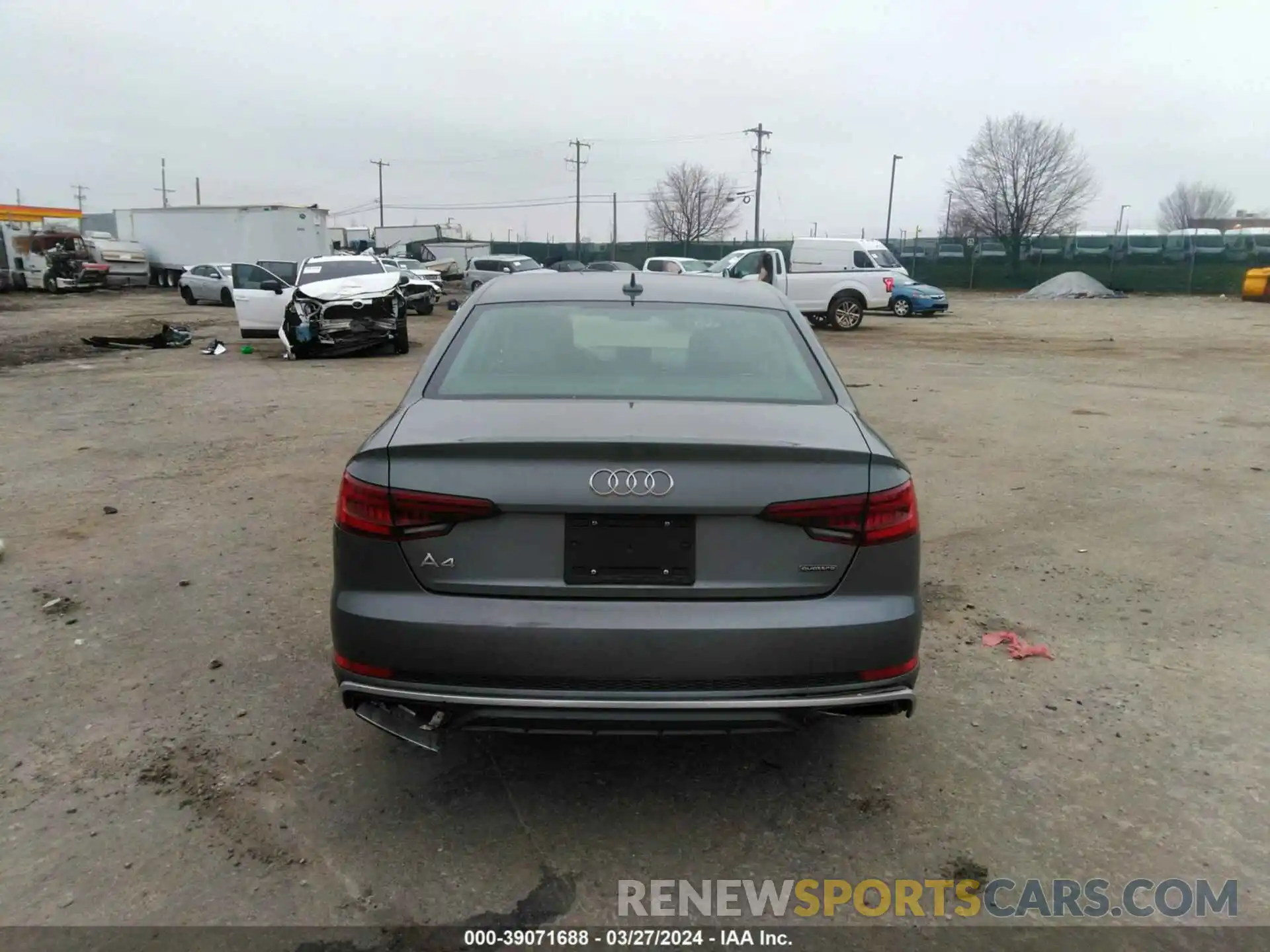 17 Photograph of a damaged car WAUDNAF42KN020045 AUDI A4 2019