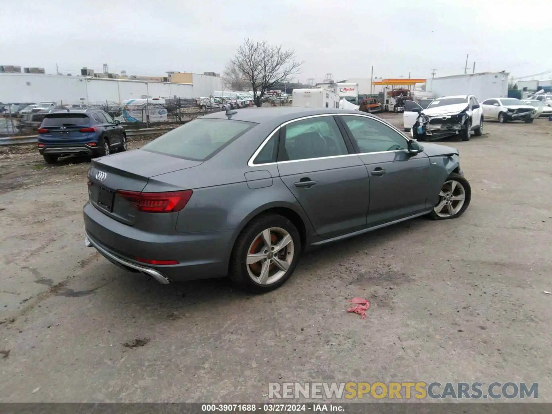 4 Фотография поврежденного автомобиля WAUDNAF42KN020045 AUDI A4 2019