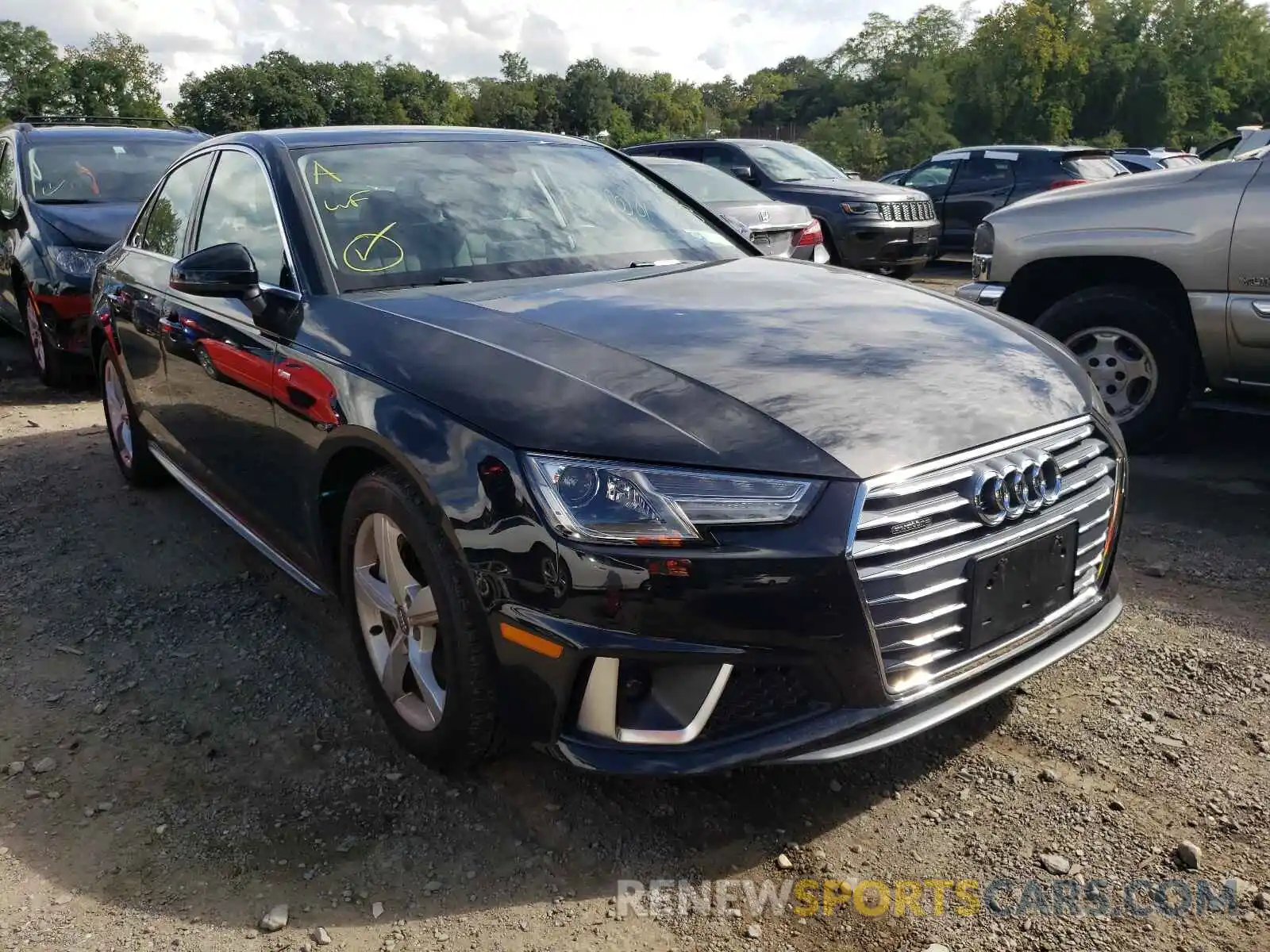 1 Photograph of a damaged car WAUDNAF43KA021583 AUDI A4 2019