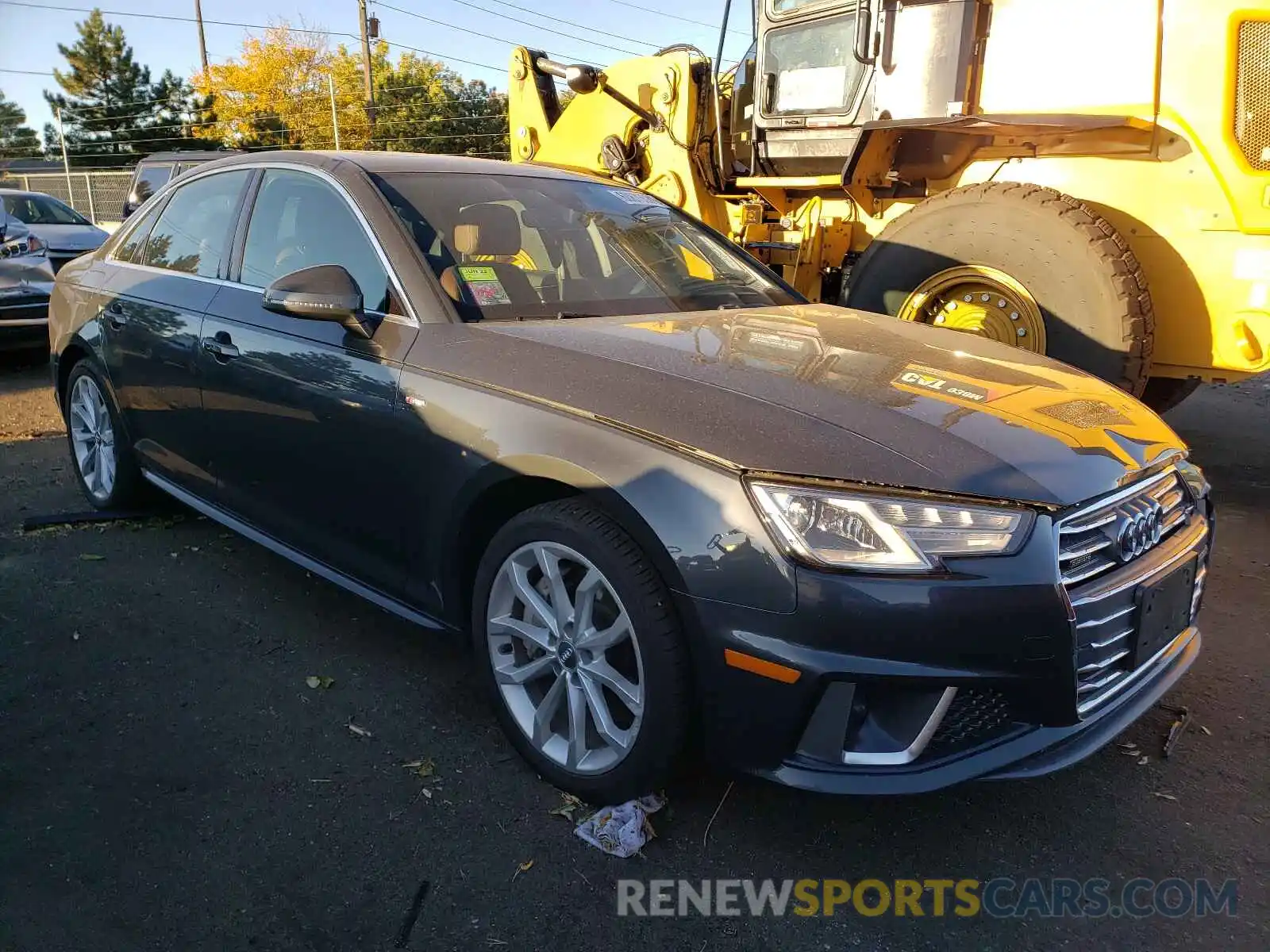 1 Photograph of a damaged car WAUDNAF43KA024337 AUDI A4 2019