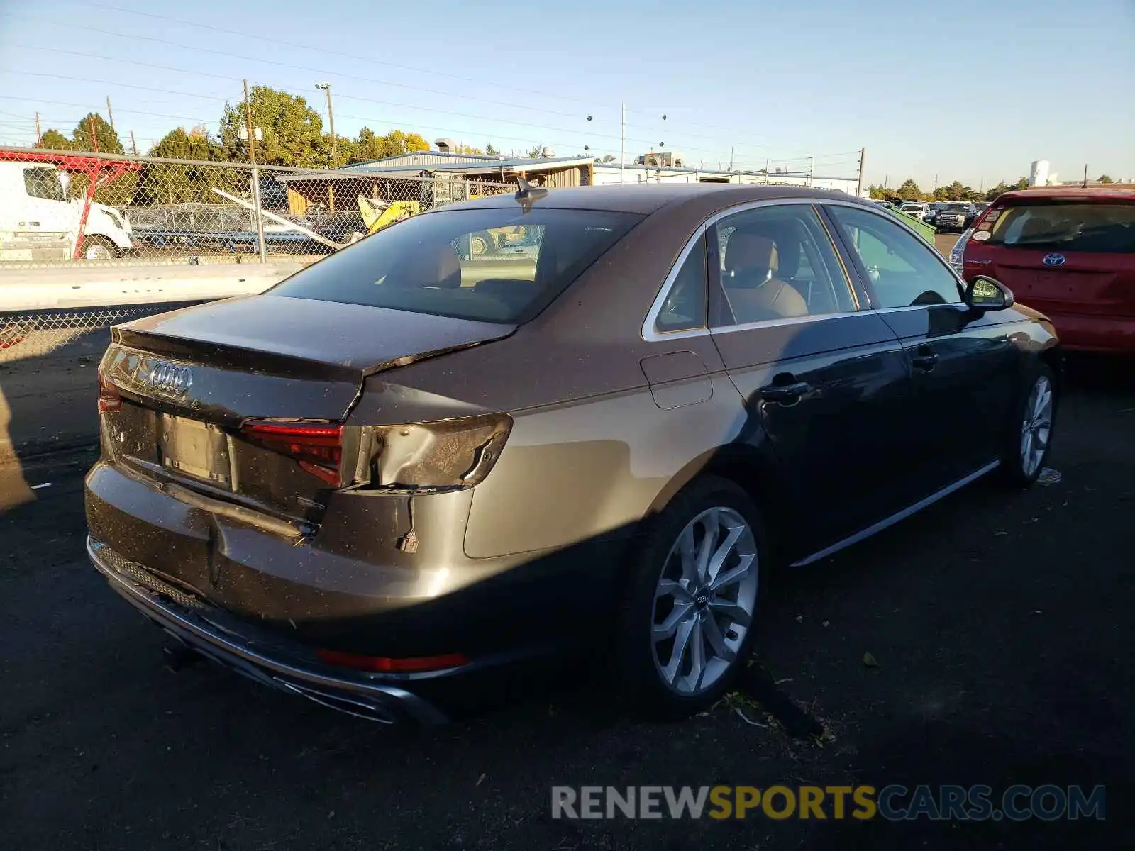 4 Photograph of a damaged car WAUDNAF43KA024337 AUDI A4 2019