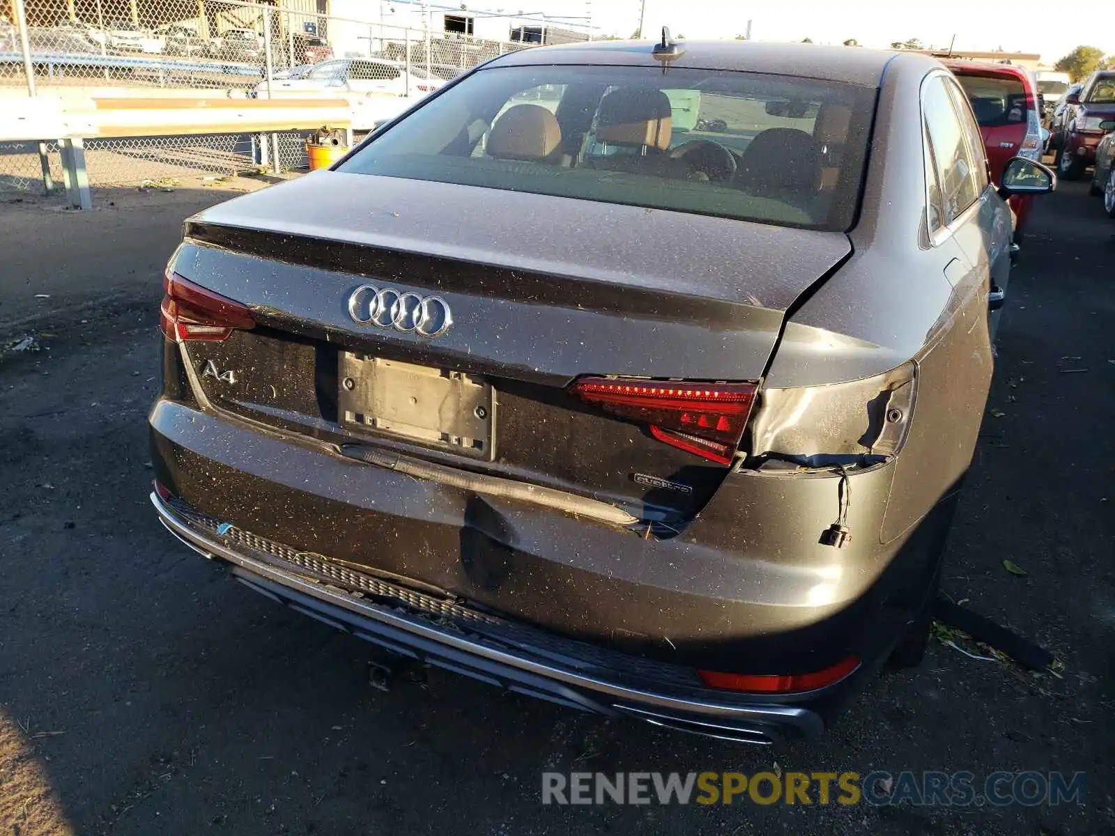 9 Photograph of a damaged car WAUDNAF43KA024337 AUDI A4 2019