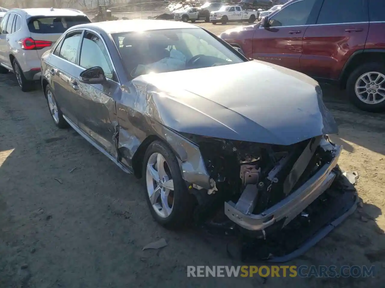 1 Photograph of a damaged car WAUDNAF43KA030347 AUDI A4 2019