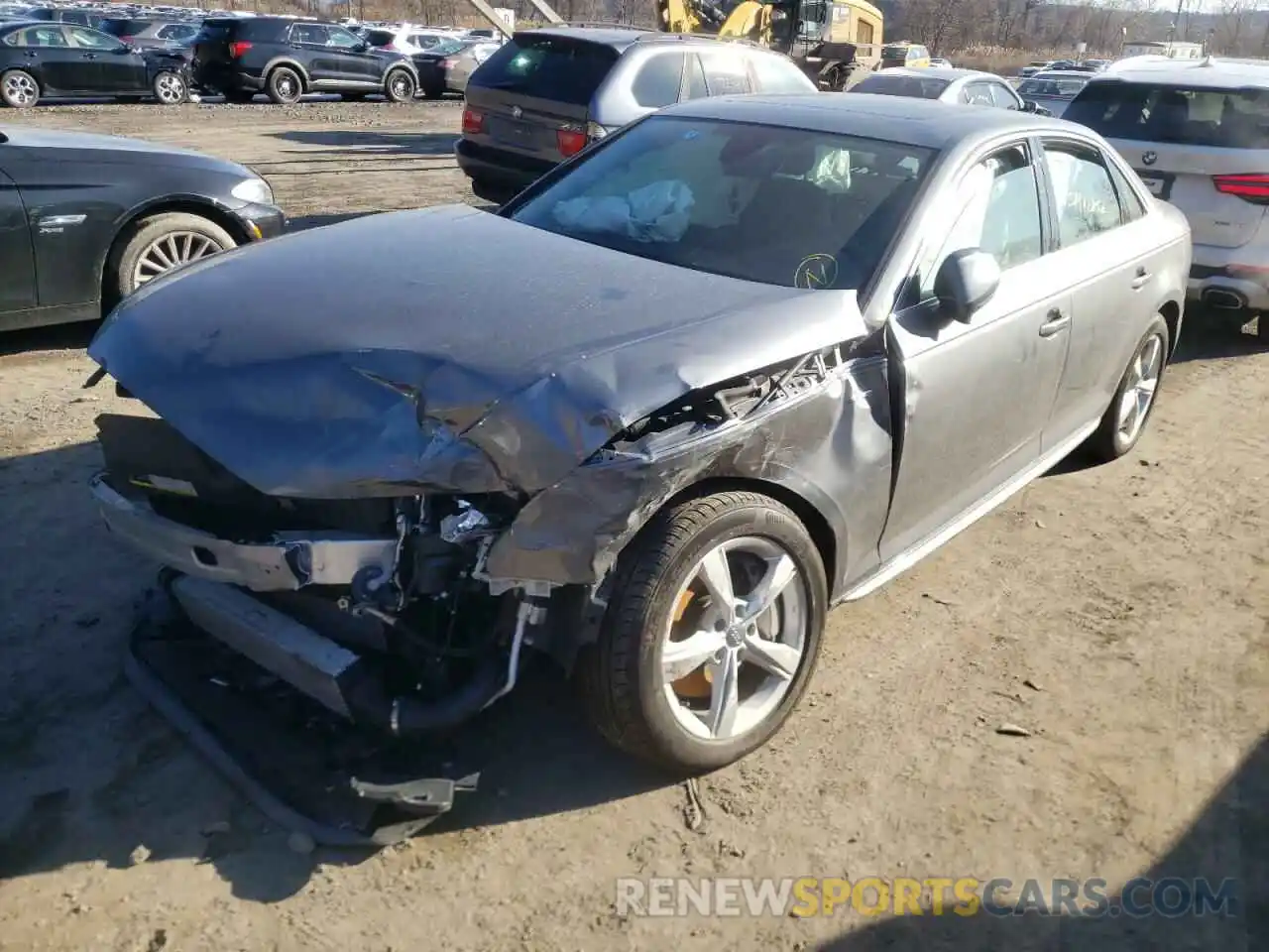 2 Photograph of a damaged car WAUDNAF43KA030347 AUDI A4 2019