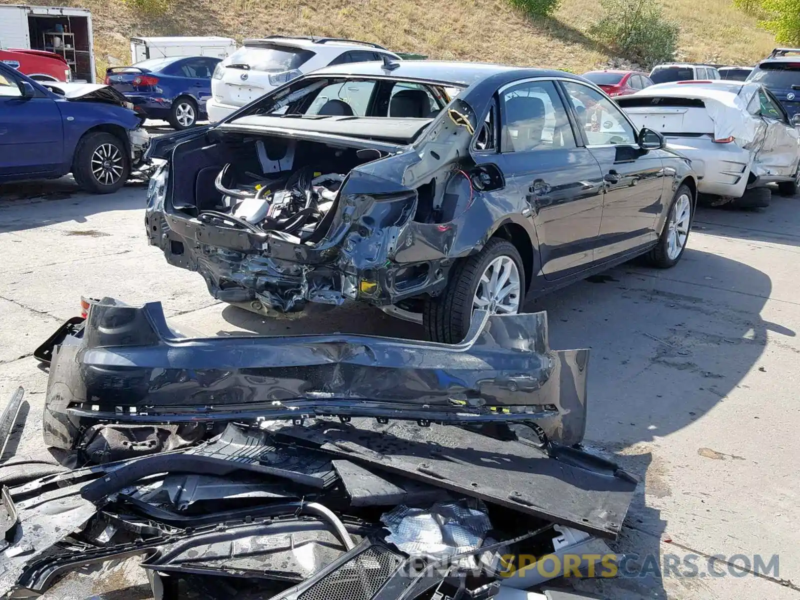 4 Photograph of a damaged car WAUDNAF43KA044930 AUDI A4 2019