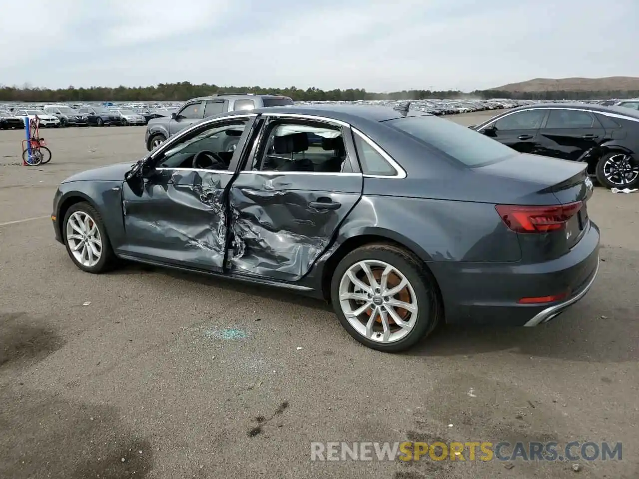 2 Photograph of a damaged car WAUDNAF43KA105709 AUDI A4 2019