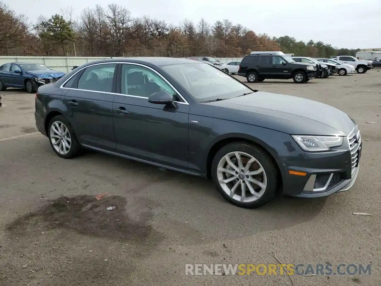 4 Фотография поврежденного автомобиля WAUDNAF43KA105709 AUDI A4 2019