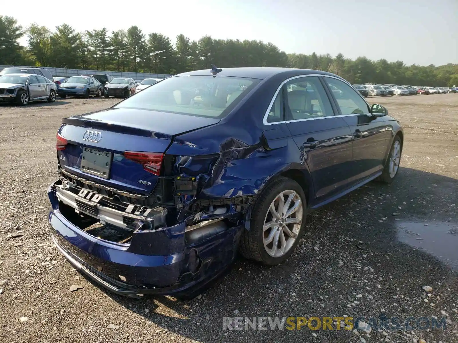 4 Photograph of a damaged car WAUDNAF43KA116046 AUDI A4 2019