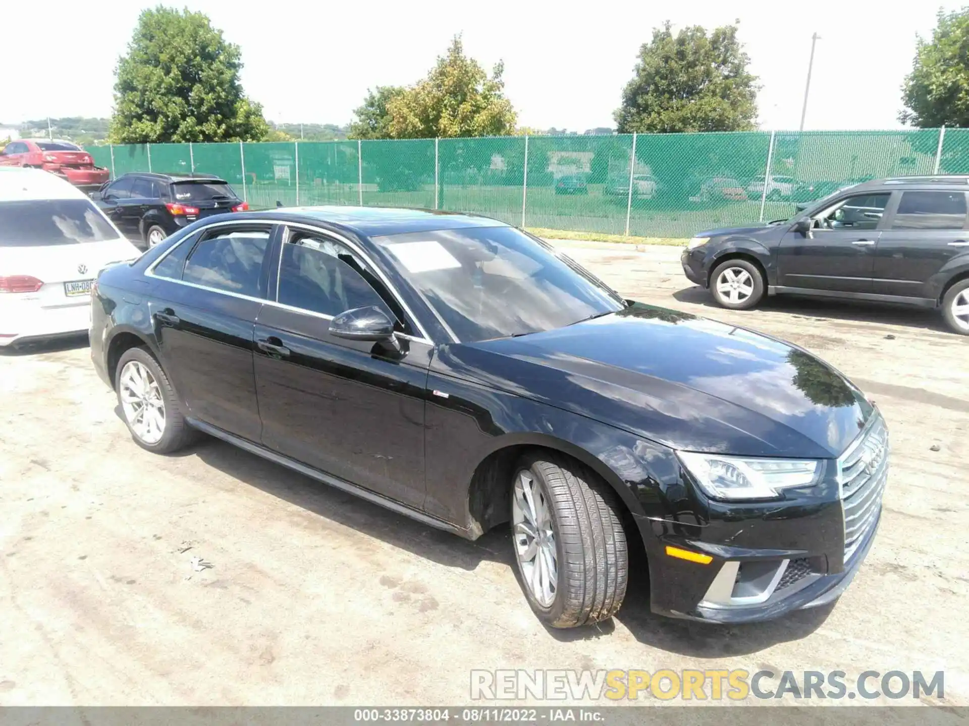 1 Photograph of a damaged car WAUDNAF43KN015159 AUDI A4 2019