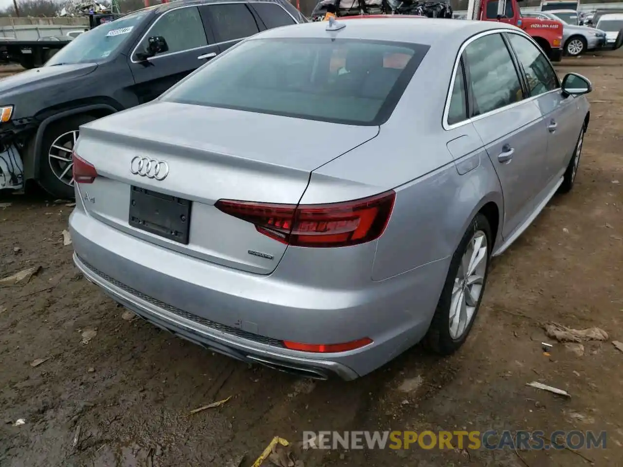 4 Фотография поврежденного автомобиля WAUDNAF43KN019065 AUDI A4 2019