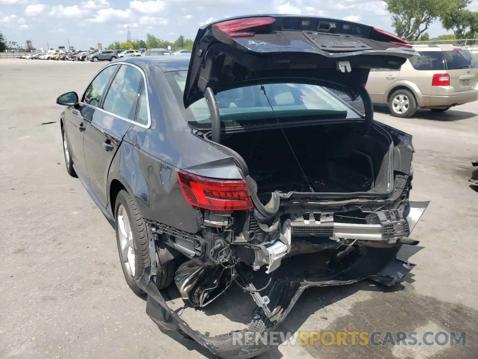 3 Photograph of a damaged car WAUDNAF43KN020197 AUDI A4 2019