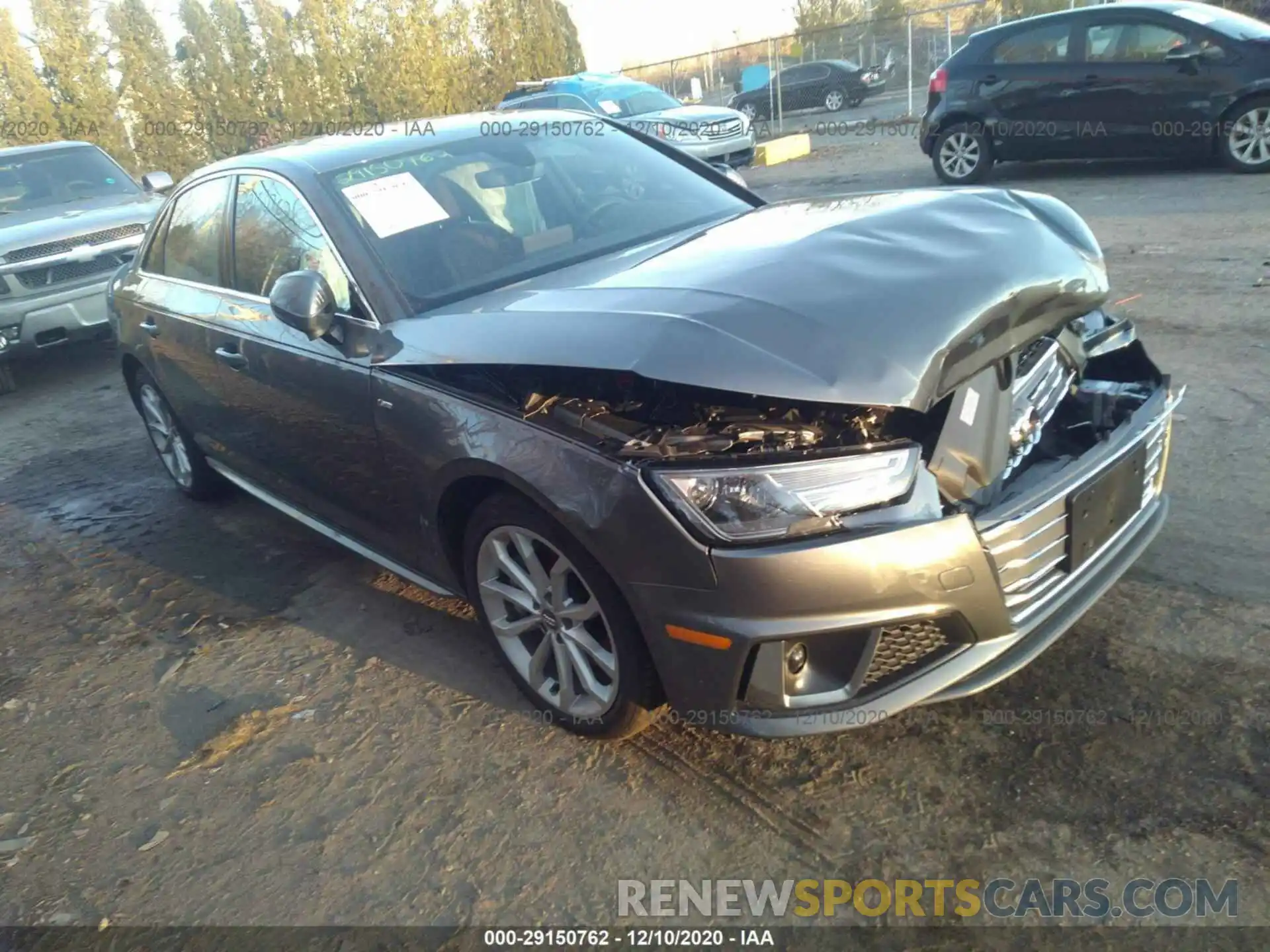 1 Photograph of a damaged car WAUDNAF44KA013315 AUDI A4 2019